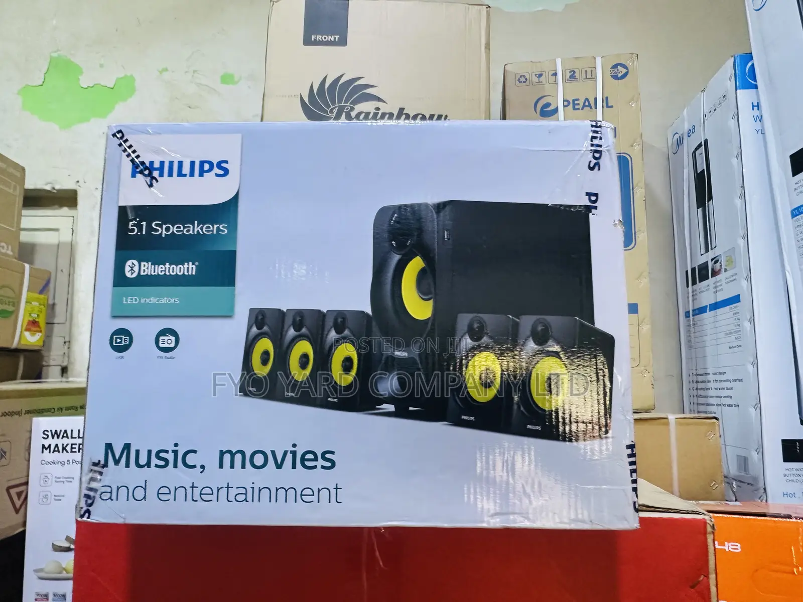 Philips Heart Beat Spa-3800b 5.1 Channel Home Theater System