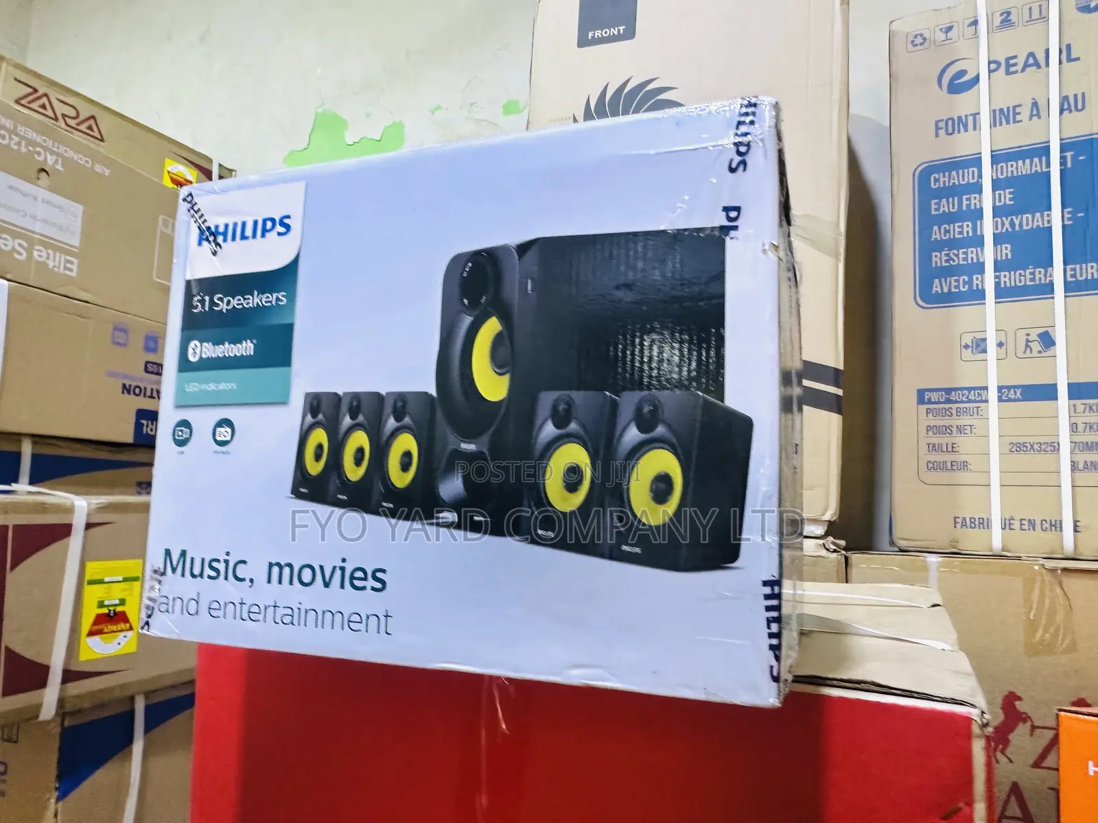 High Quality Sound Philips 3000w Bluetooth 5 Speakers Home Theater