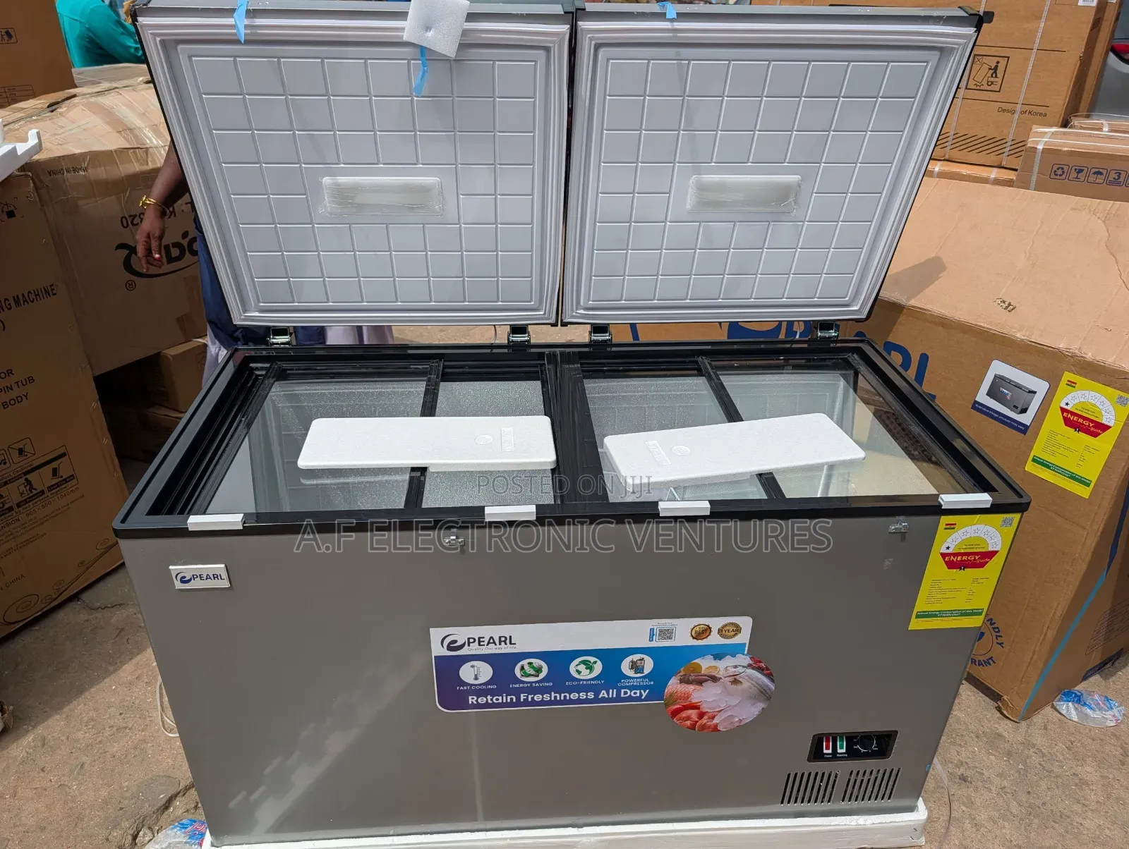 Pearl 358-Litres Chest Freezer(Pcf-4500-6f)