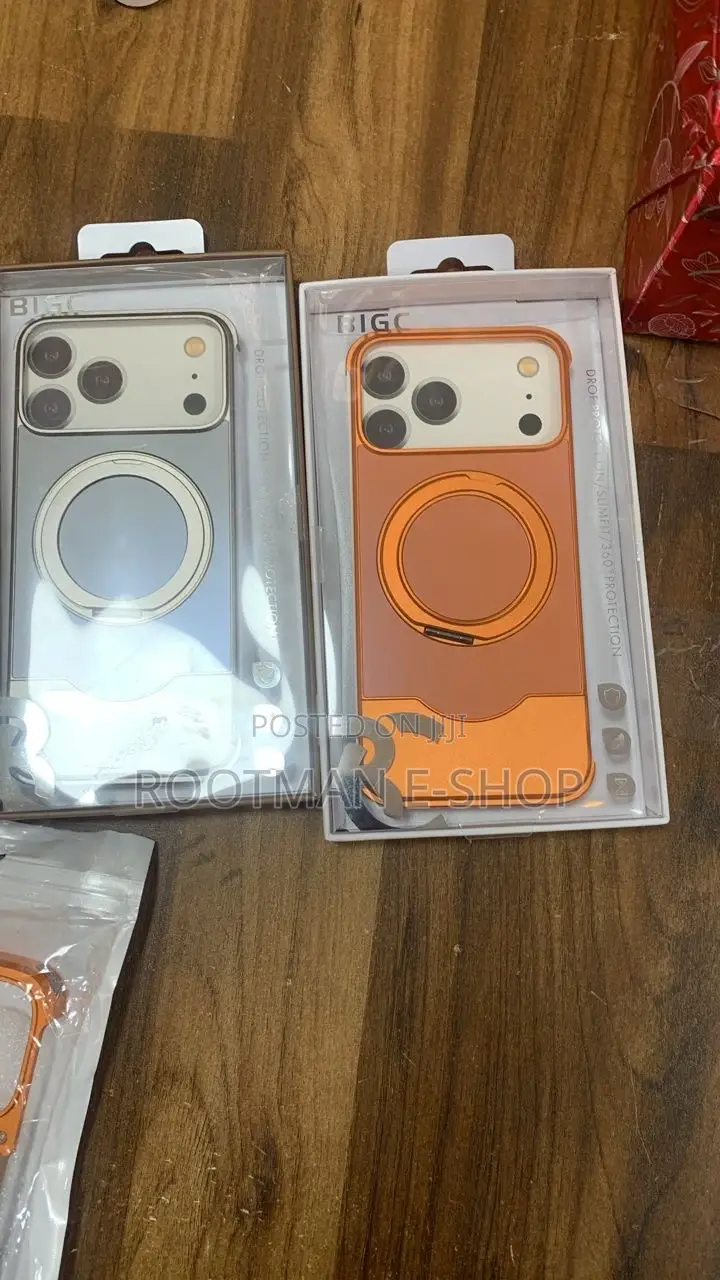 Premium Metallic Case With Kickstand for iPhone 17 Pro Max