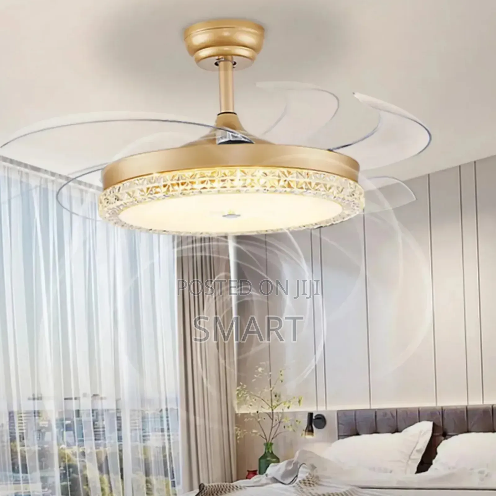 Modern Retractable Led Ceiling Fanlight