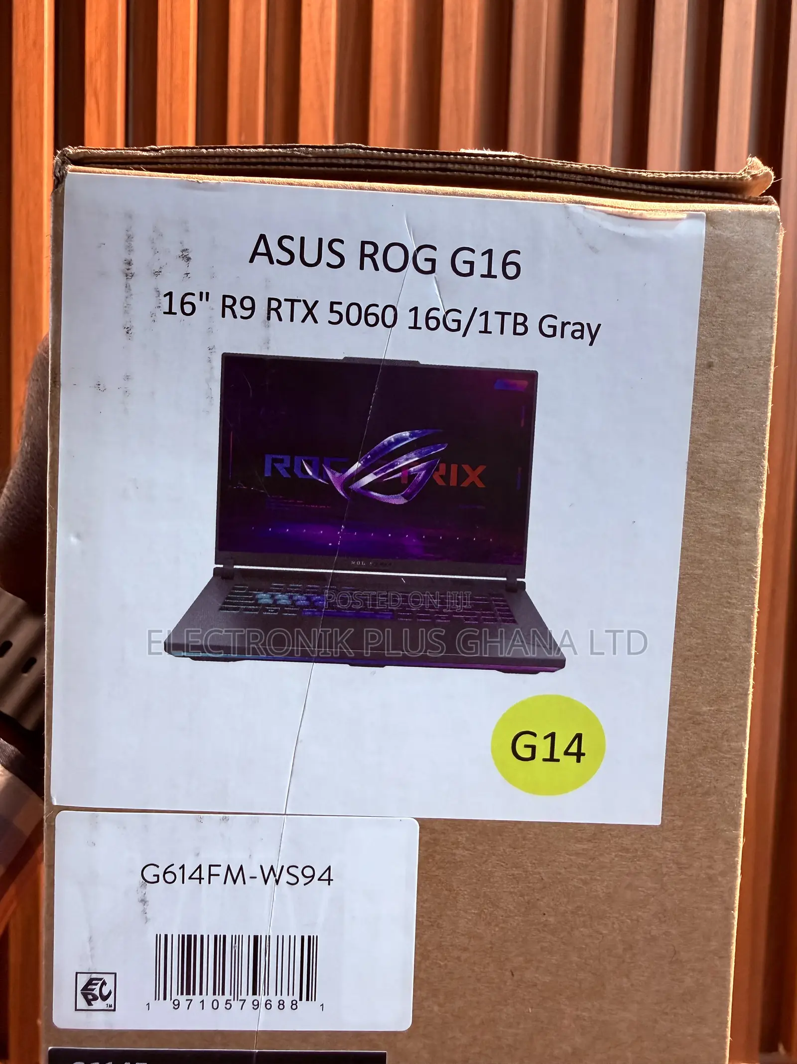 New Laptop Asus ROG Strix G16 G614 16GB AMD Ryzen 9 SSD 1T
