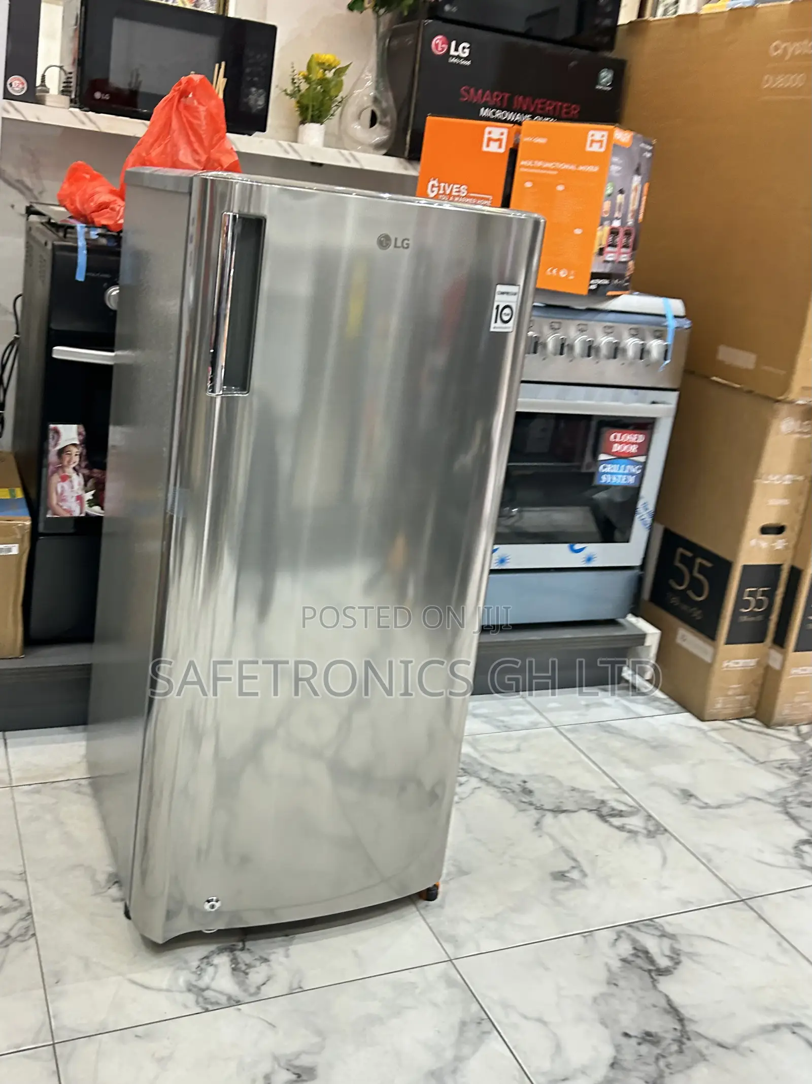 Long Lasting (Grey) Lg Singledoor 169l Gn-Y201sls Fridge