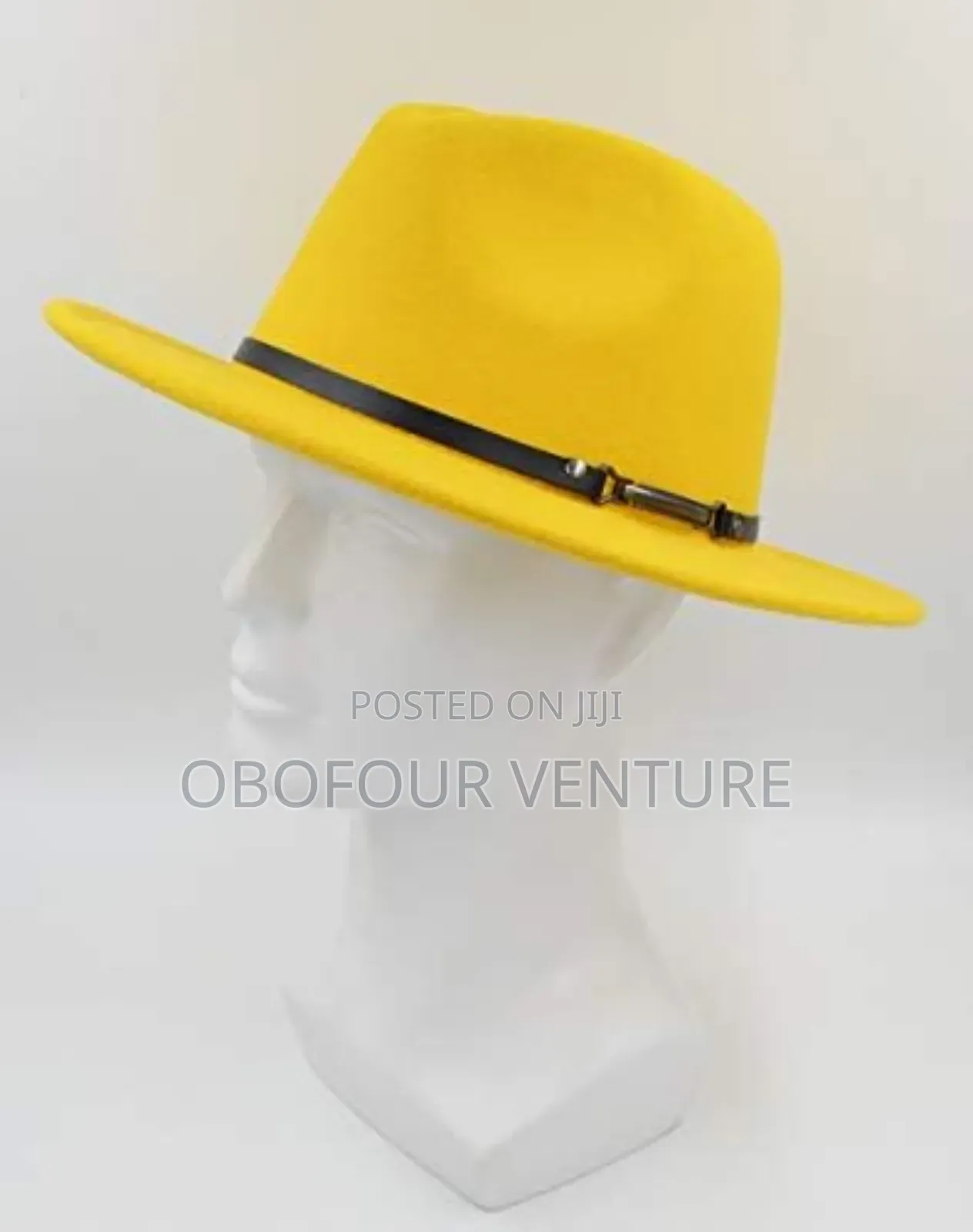Angel Apparel Yellow Fedora Hat for All Occasions TTTVVV