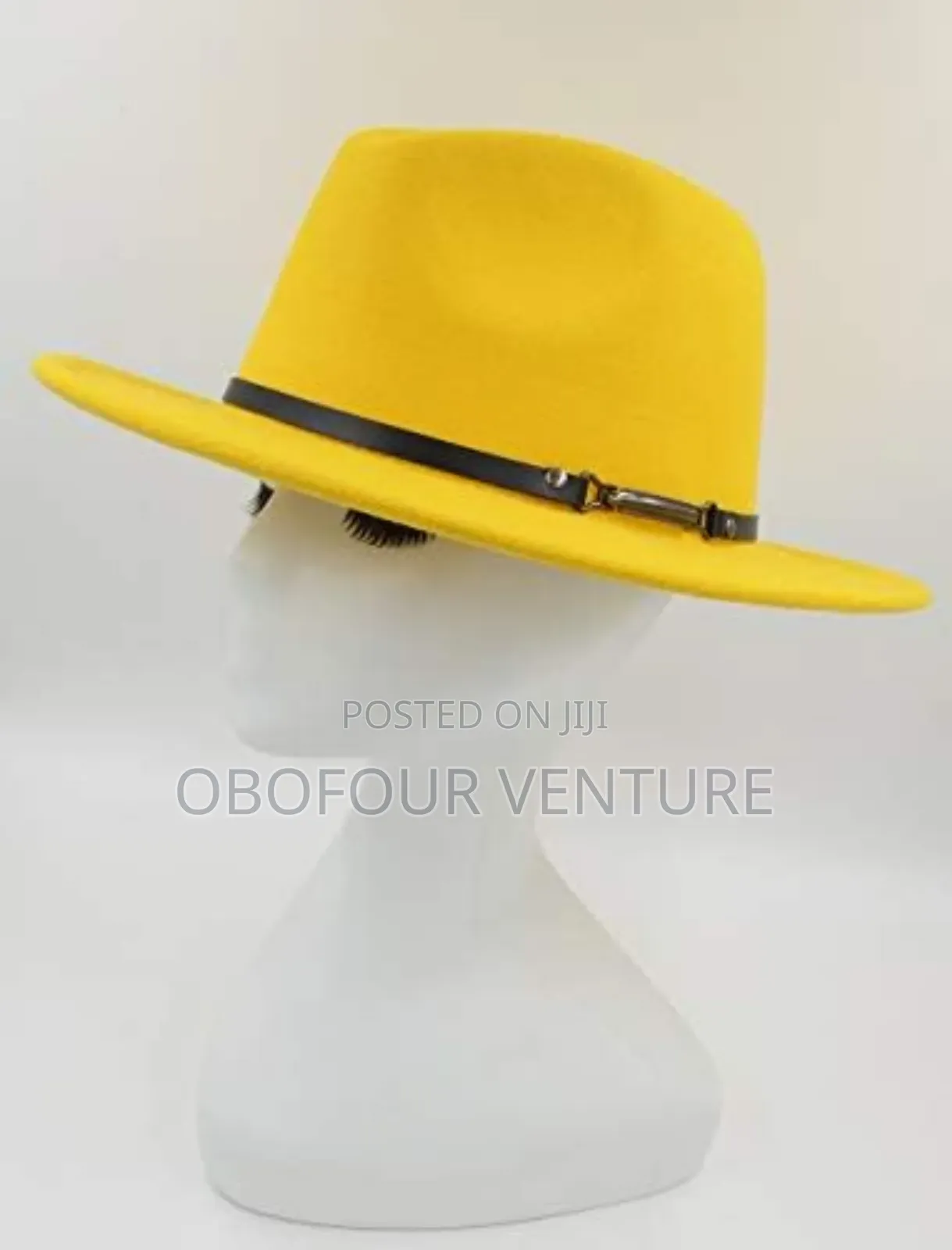 Angel Apparel Yellow Fedora Hat for All Occasions TTTVVV