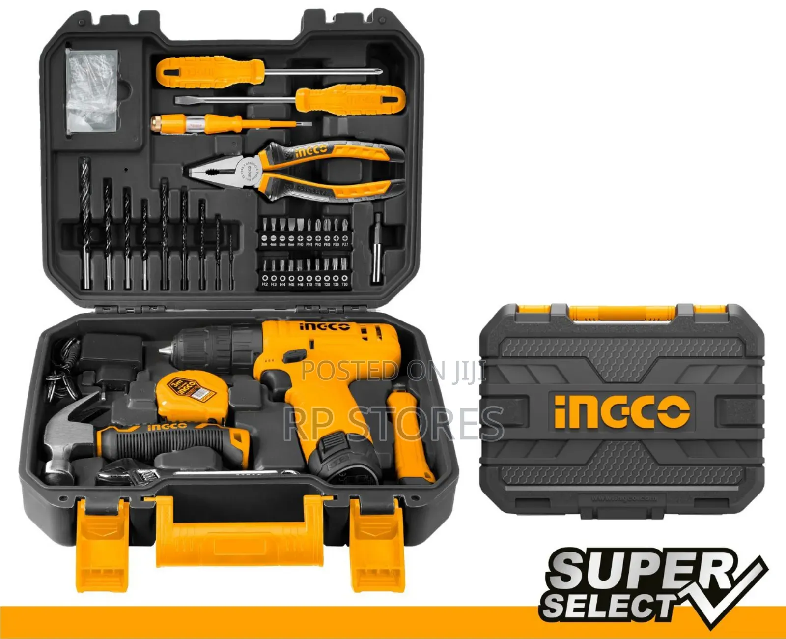 81pcs Tools Set With Cordless Drill