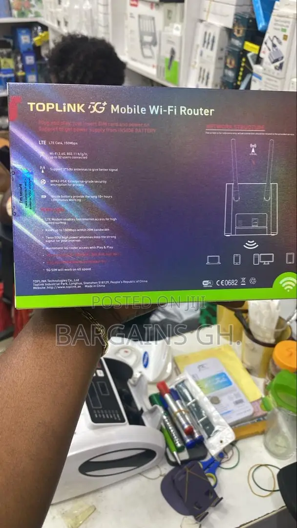 Toplink 5g+ Mobile Wifi Router With 4000mah Inbuilt Battery