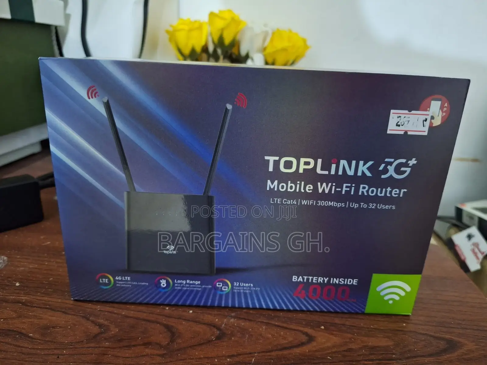 Toplink 5g+ Mobile Wifi Router With 4000mah Inbuilt Battery
