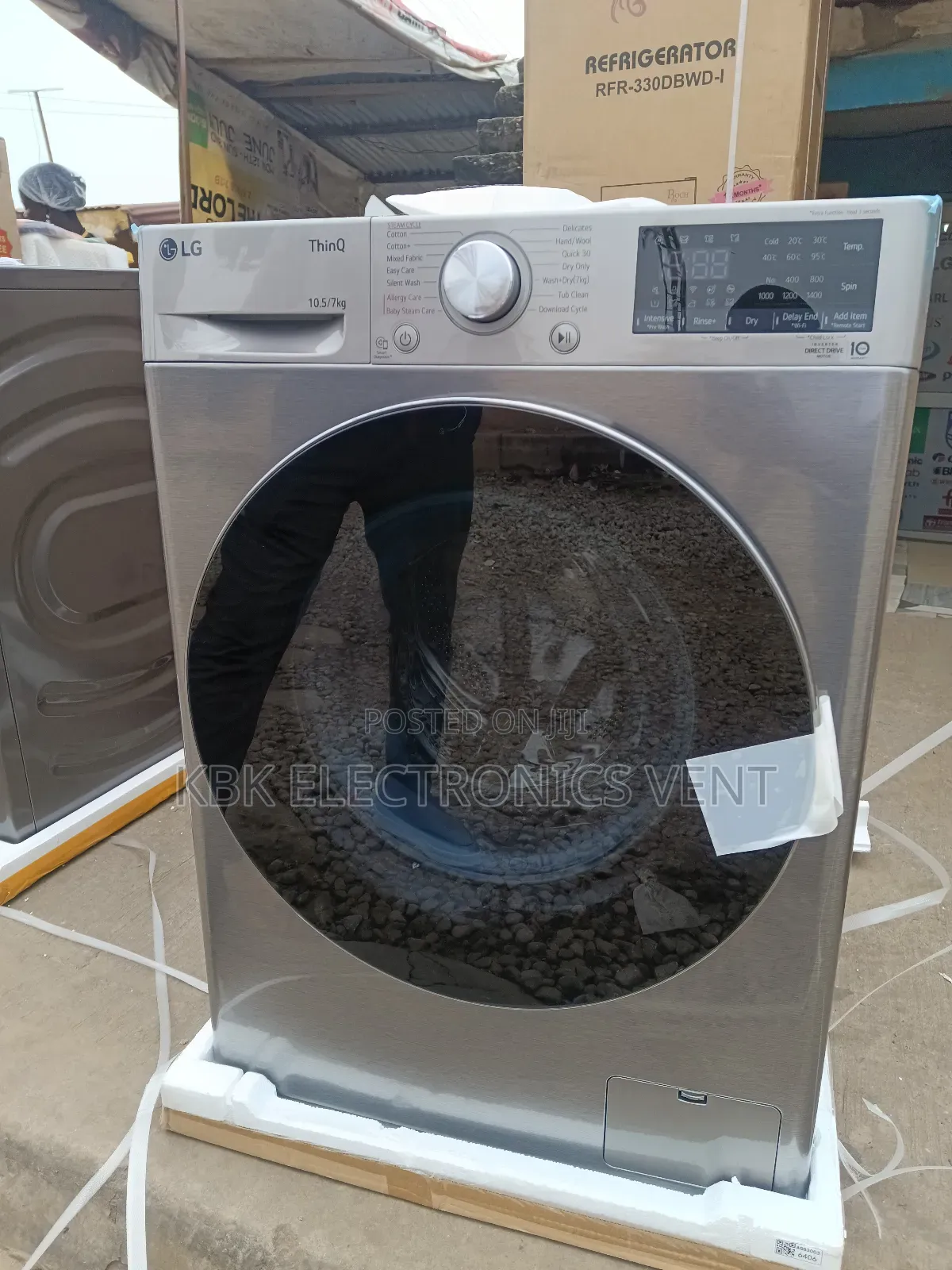 Lg 10.5kg+7kg Dryer Front Load Washing Machine.