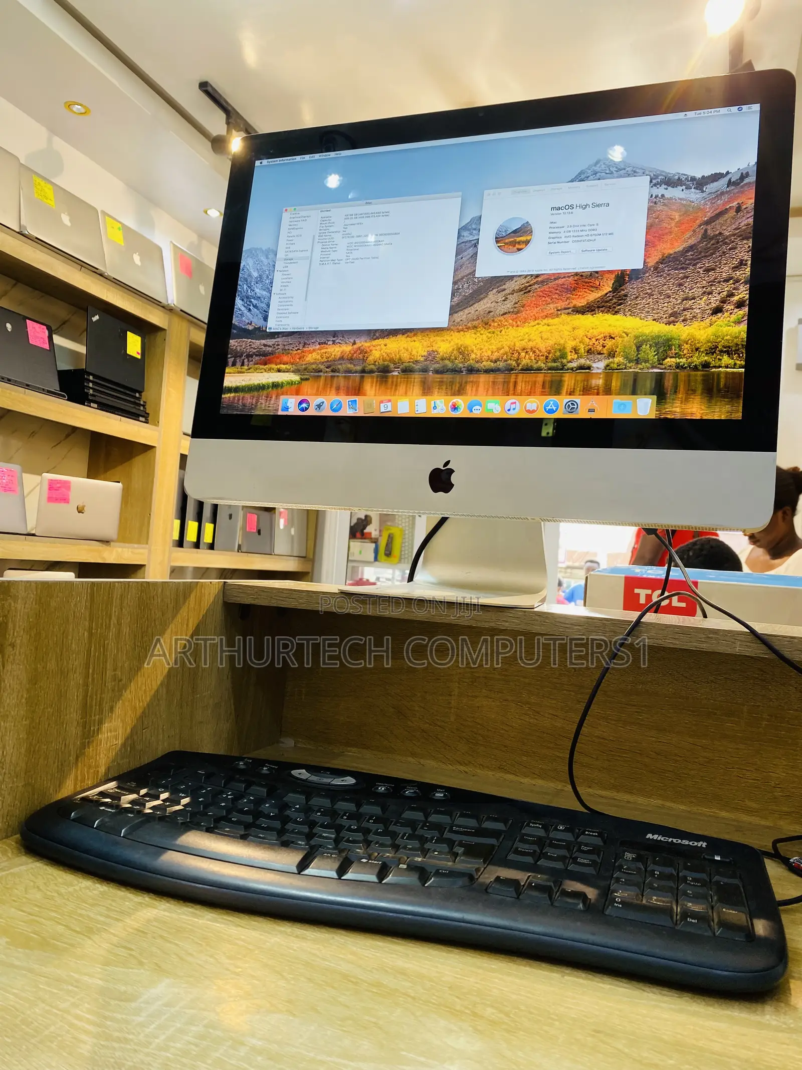 Desktop Computer Apple iMac 8GB Intel Core I5 HDD 500GB
