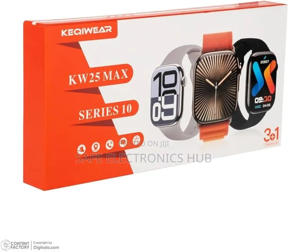 Kw25 Smart Watch With 4 Strap