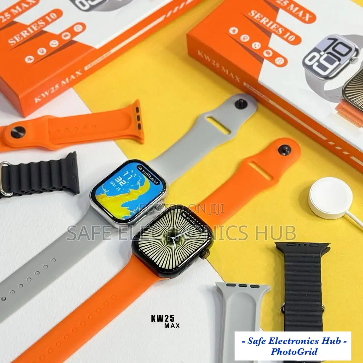 Kw25 Smart Watch With 4 Strap