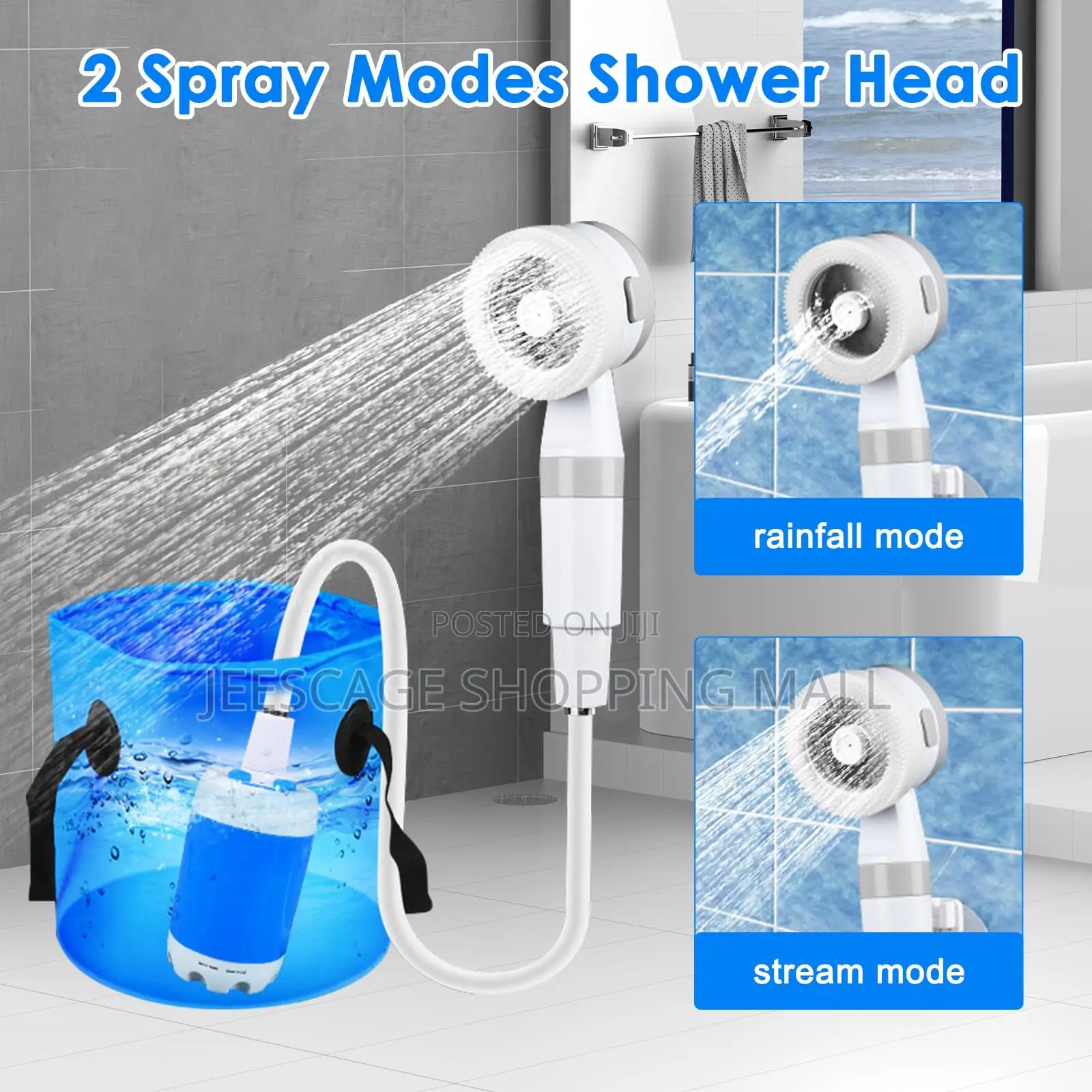 Portable Camping Shower High Water Pressure Outdoor Shower Pump