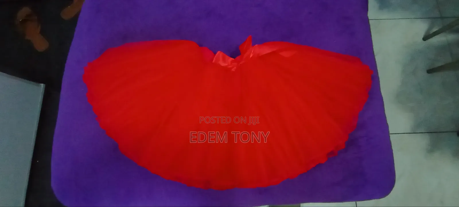 Fluffy Tutu Skirt for Kids( Red Green)