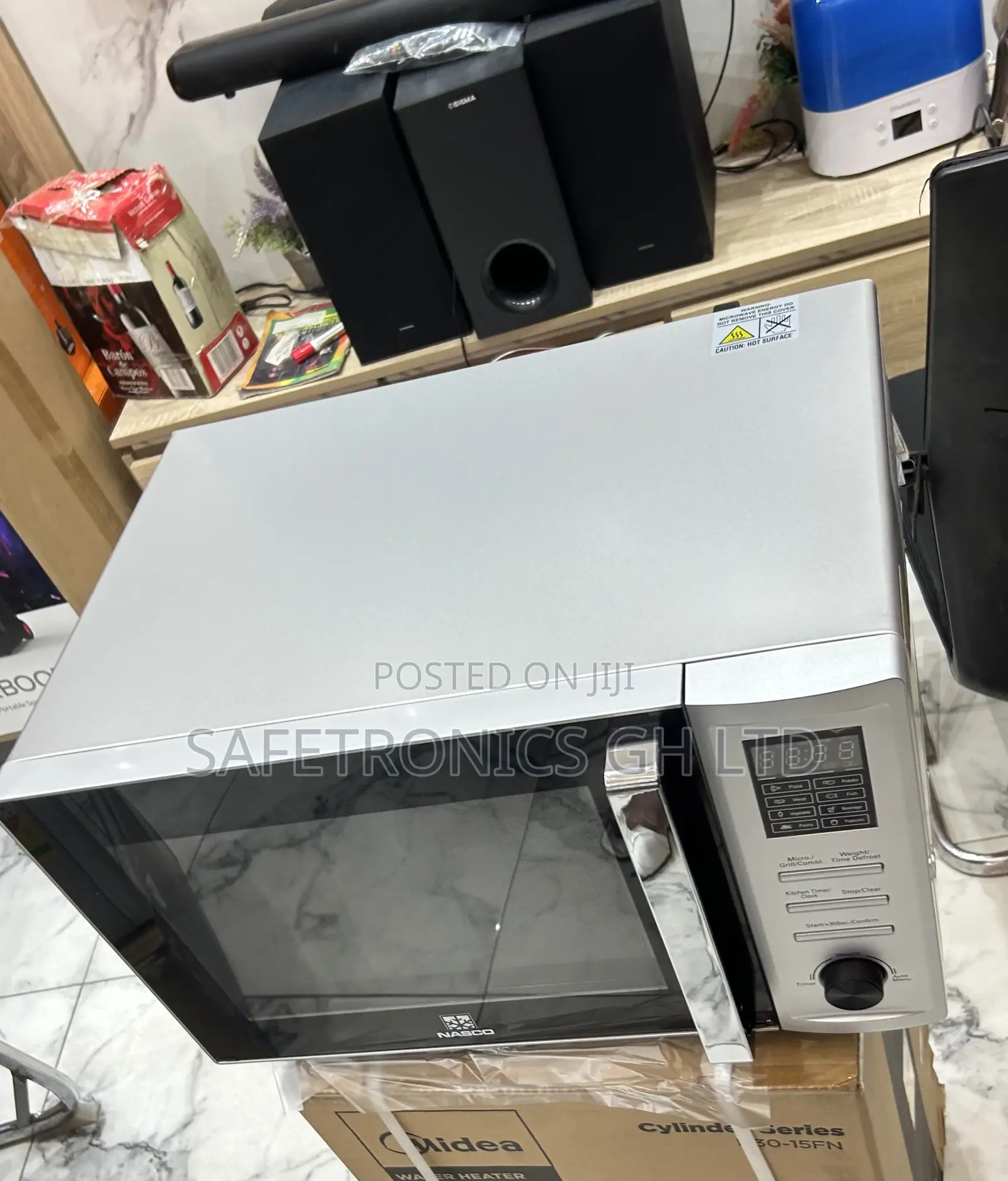 Unique Grey Electric Grill 36l Countertop Nasco Microwave
