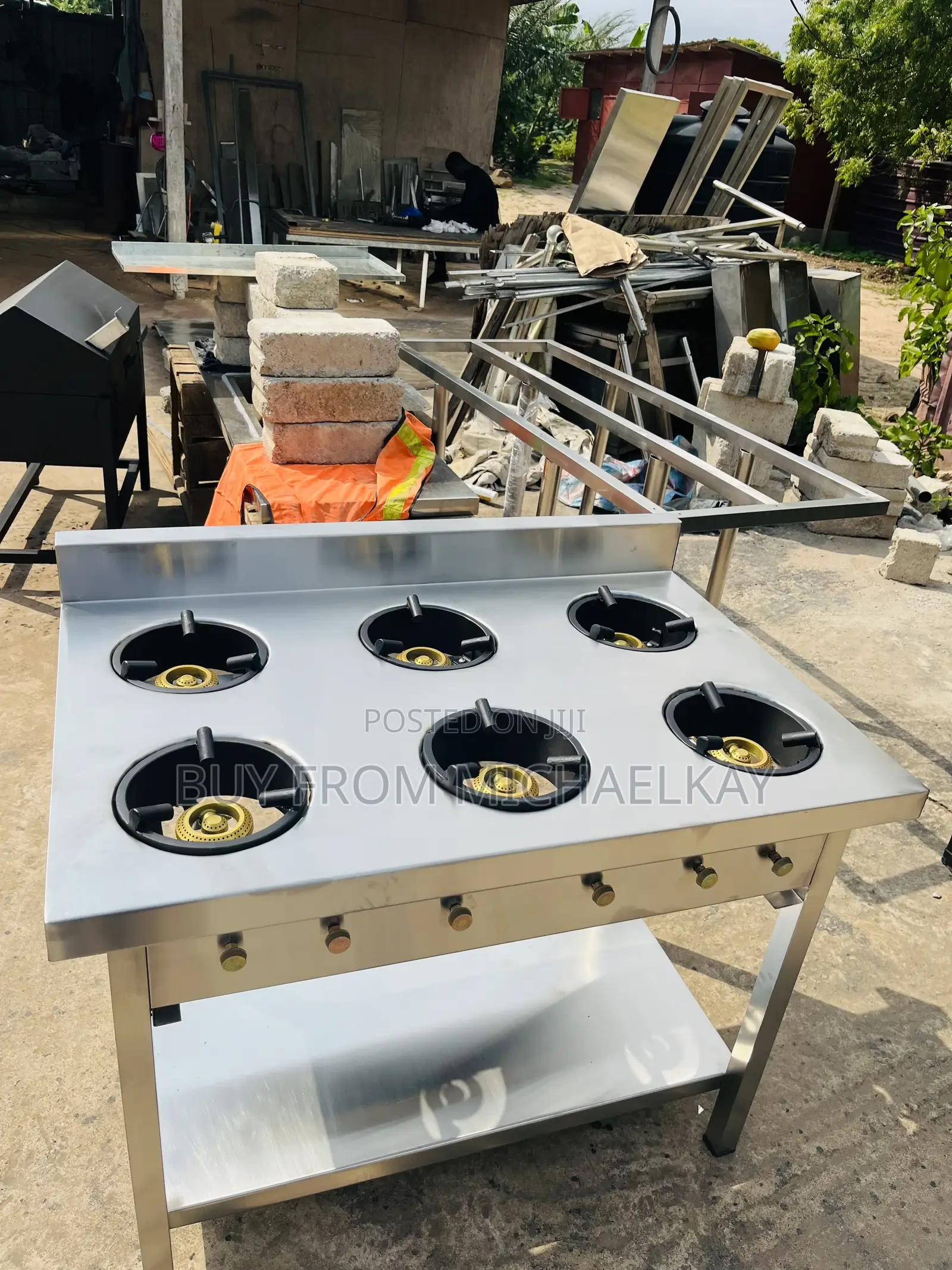 Stainless 6 Burners Gas Cooker