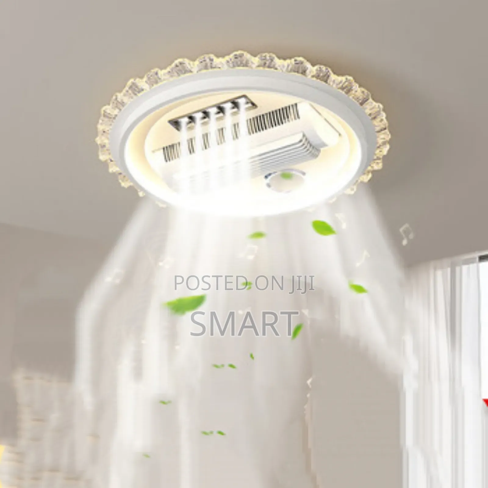 Smart Bladeles Fanlight With Bluetooth Connectivity Voice Control