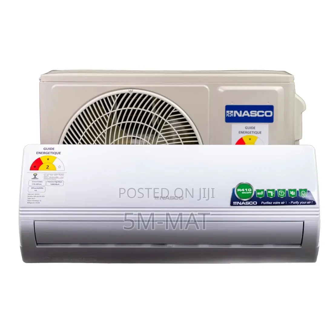 Nasco 2.5hp Split Dual Inverter R410 Air Condition Nas-J24-V1