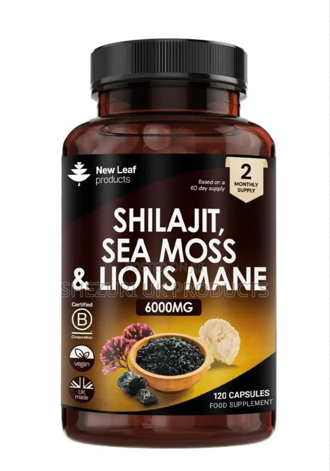 Shilajit Seamoss And Lions Mane Complex 6000mg*