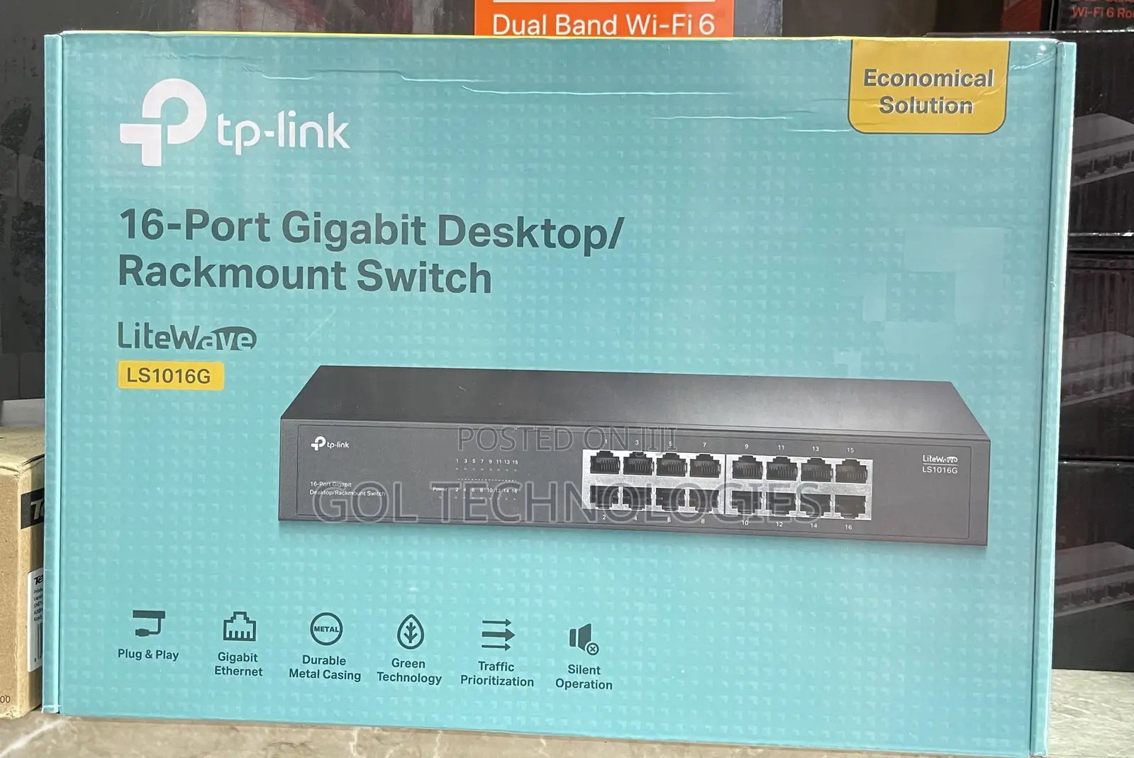 Tp-Link 16-Port Gigabit Desktop/ Rackmount Switch Litewave Ls1016g