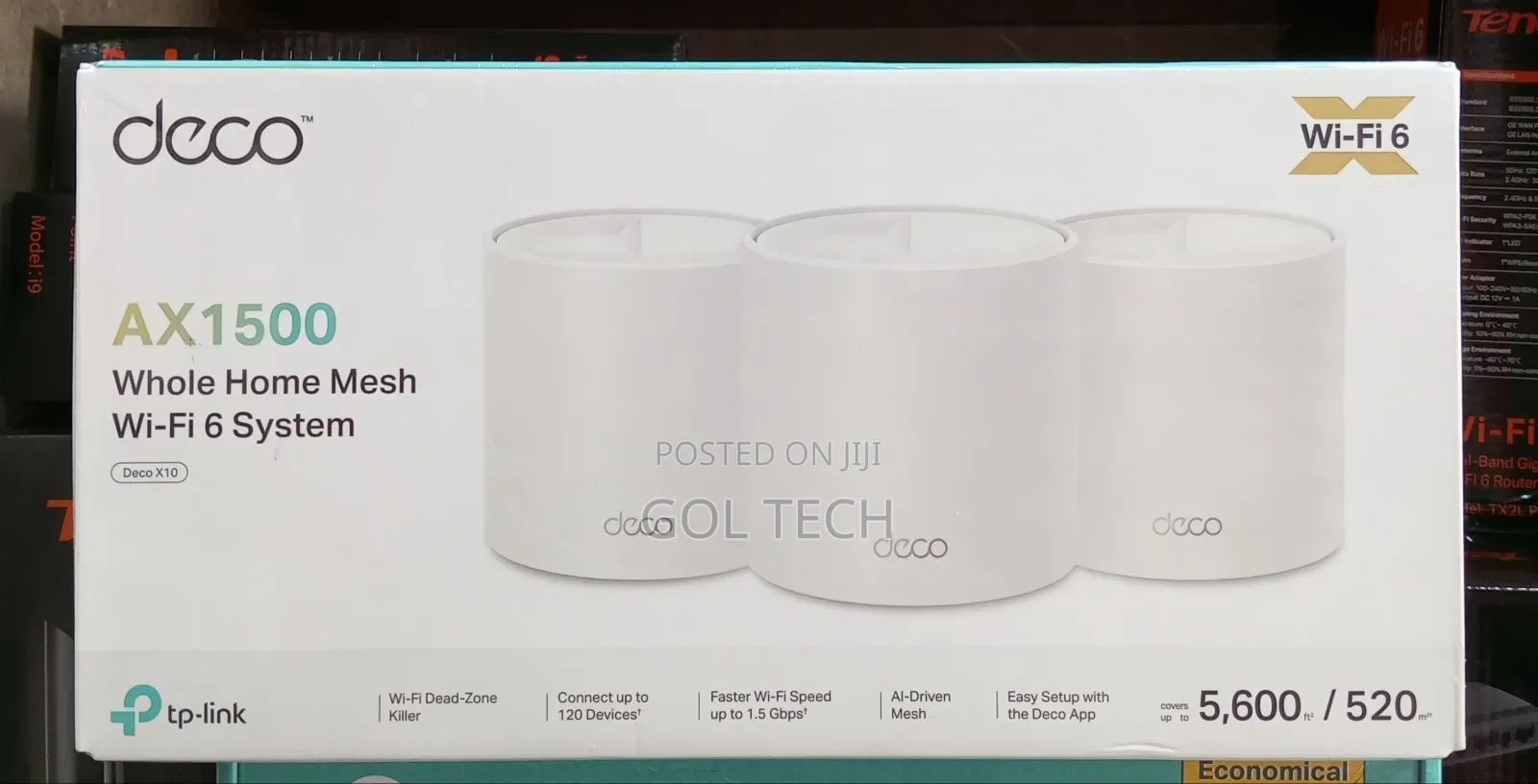 Tp-Link Deco Ax1500 Whole Home Mesh Wi-Fi 6 System Deco X10 (3-Pack)