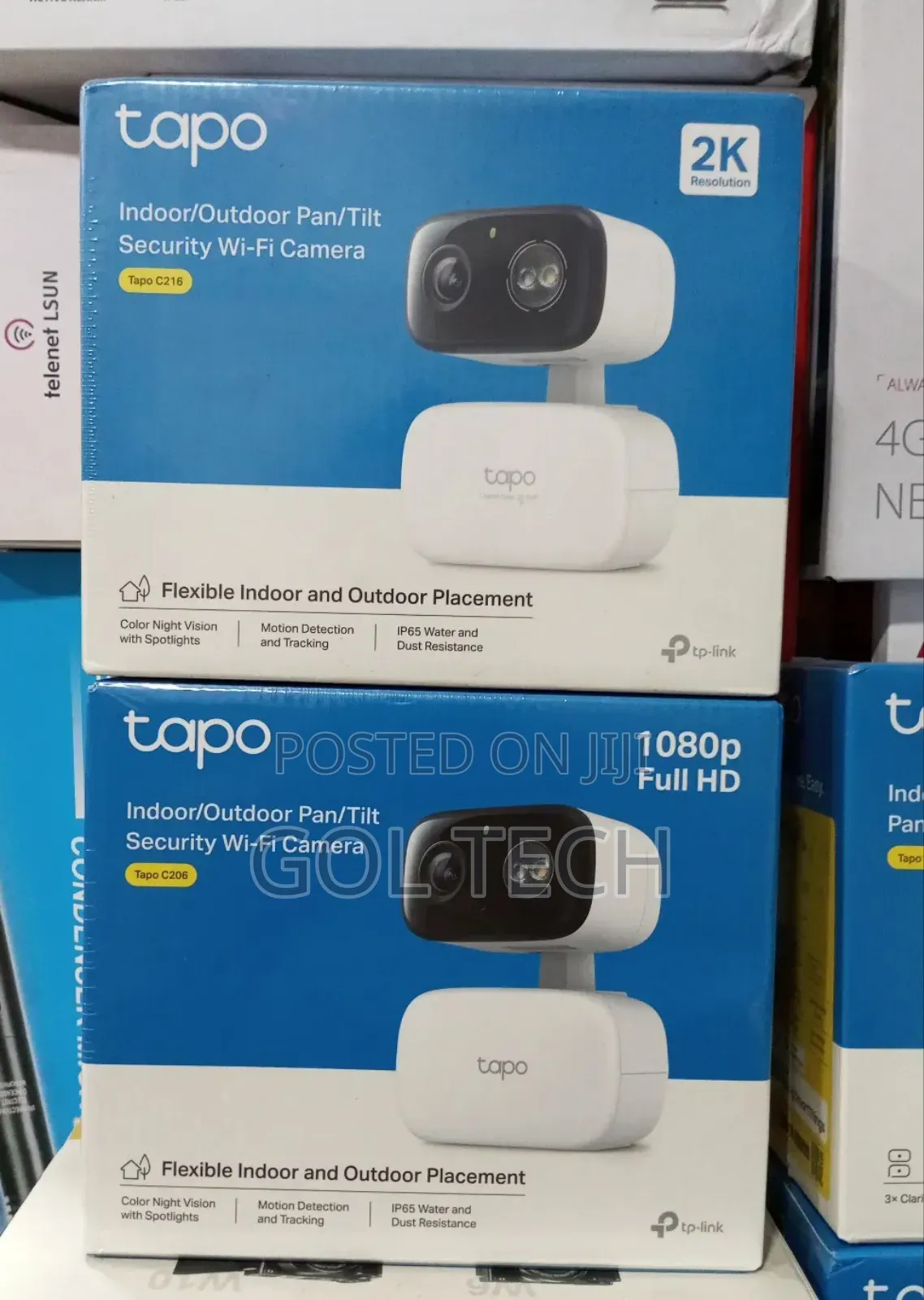 Tp-Link Tapo Indoor/Outdoor Pan/Tilt Security Camera Tapo C216 3mp 