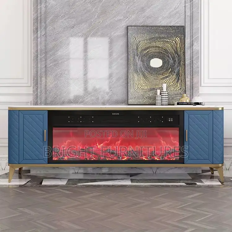Electronic Flame Bluetooth Speaker Tv Stand