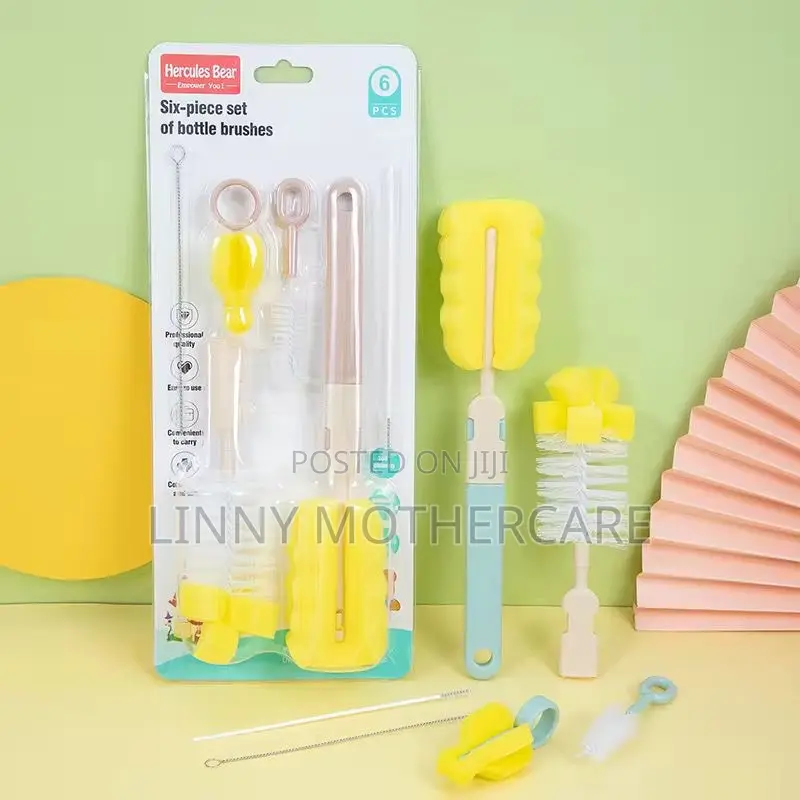 6-in-1 Baby Bottle Cleaning Brush Set