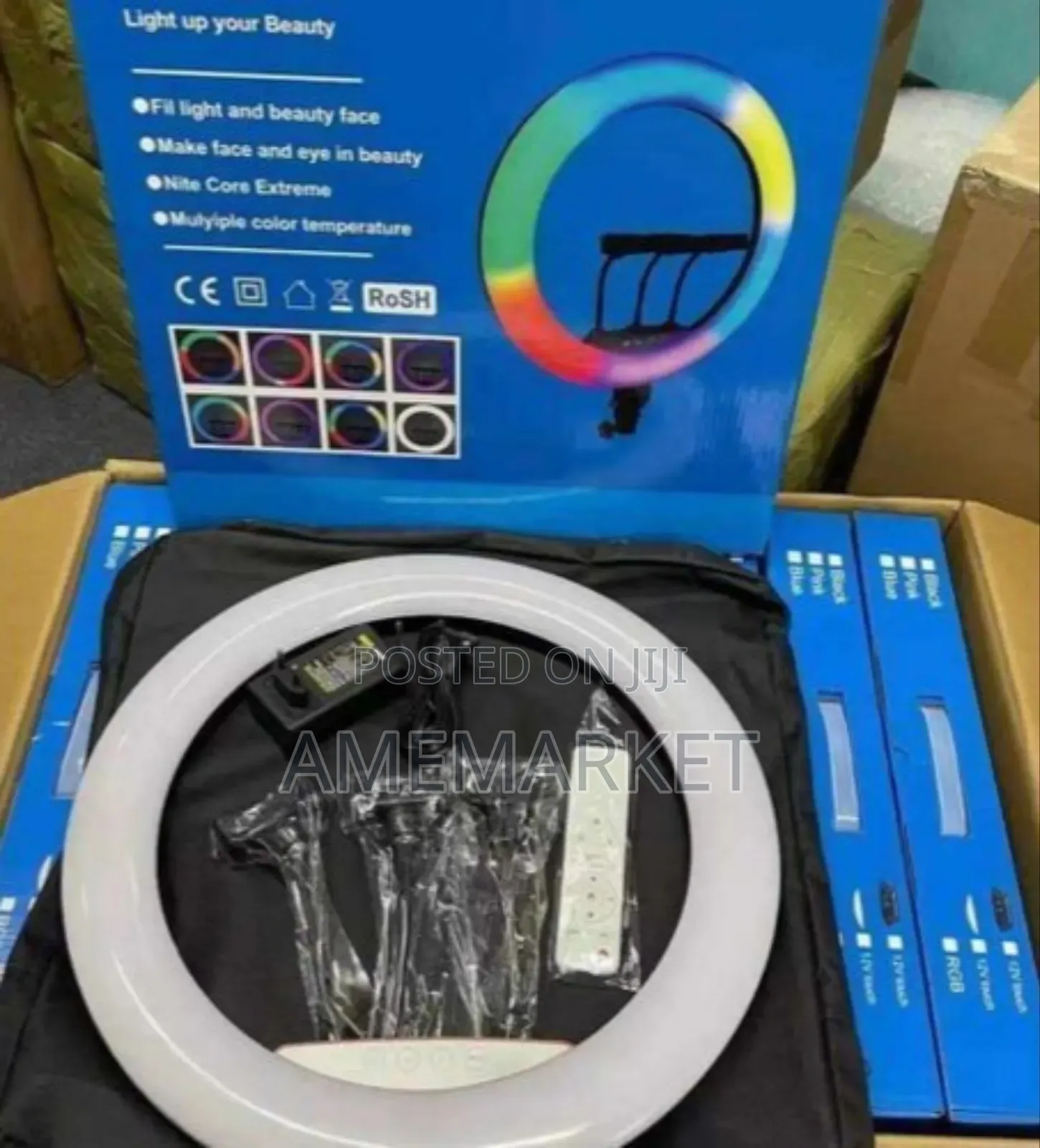 22-Inch RGB Ring Light for Professional Makeup, and Live Streaming