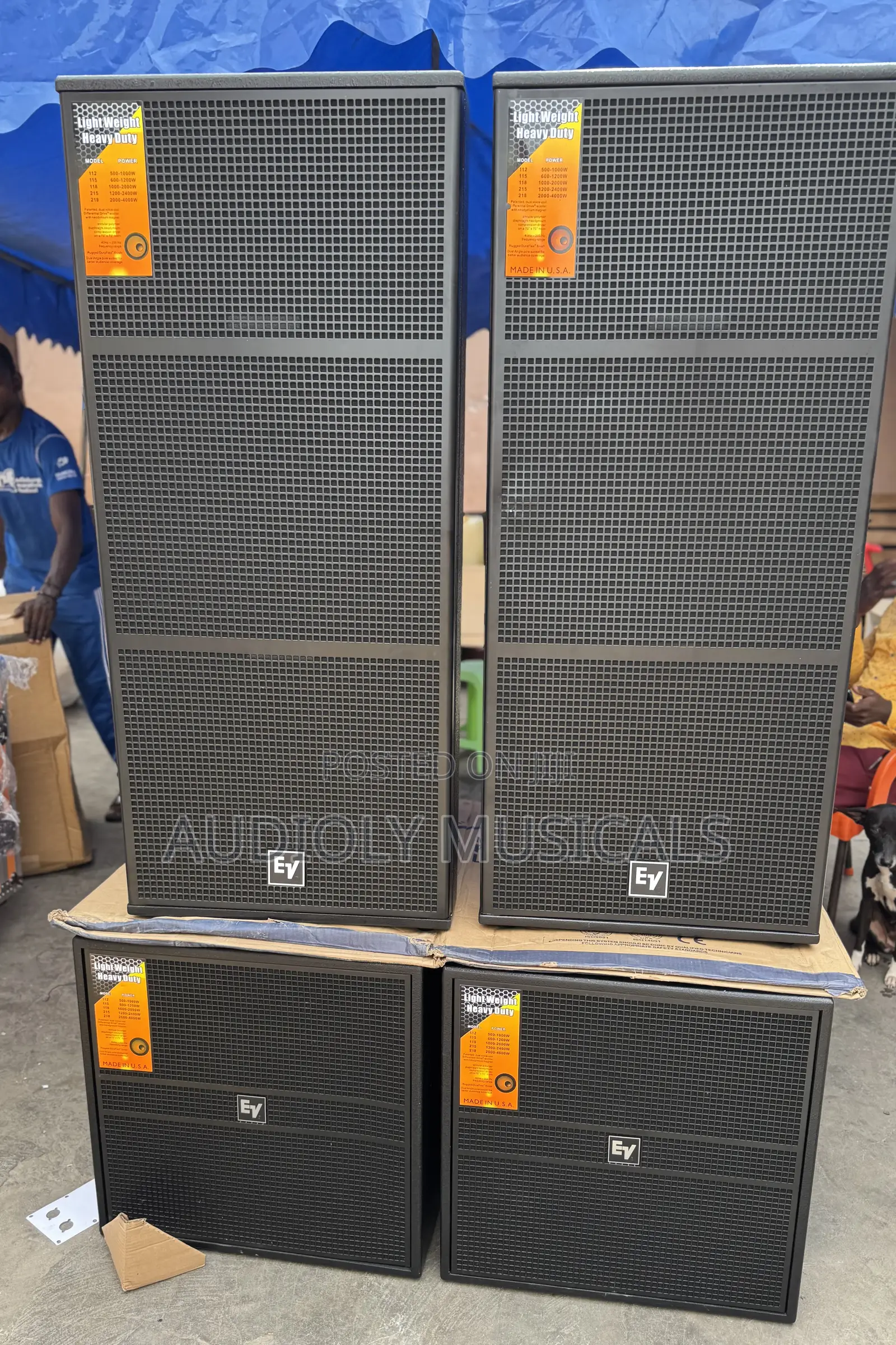 Ev Full Range and Single Bass Speakers