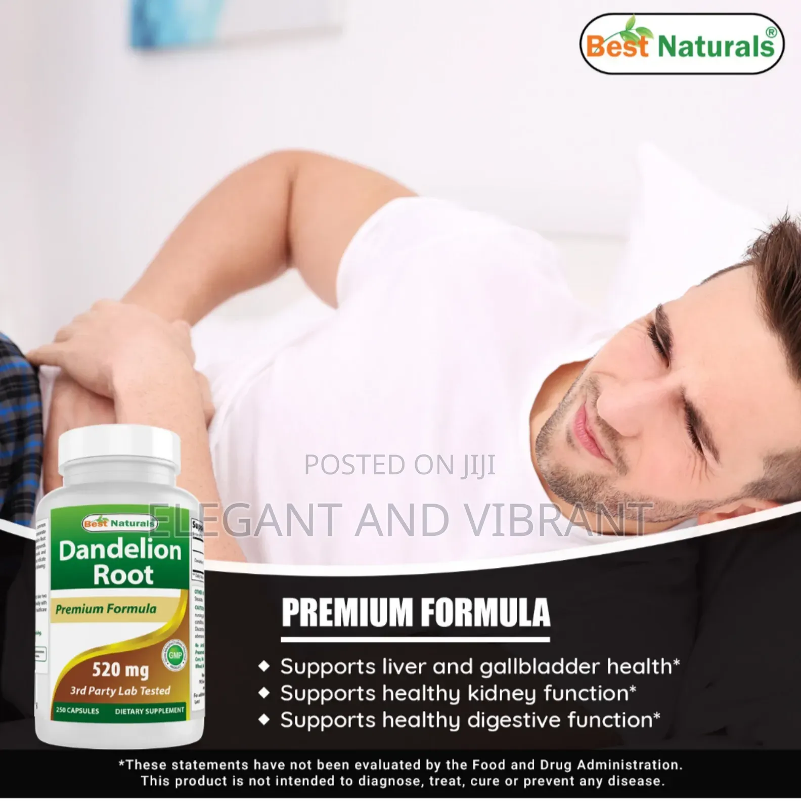 Dandelion Root 520 Mg 250 Capsules