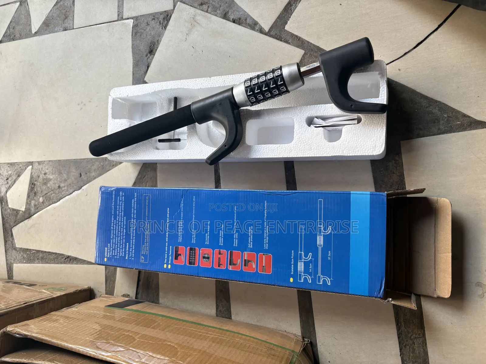 Universal Steering Lock Device With Password