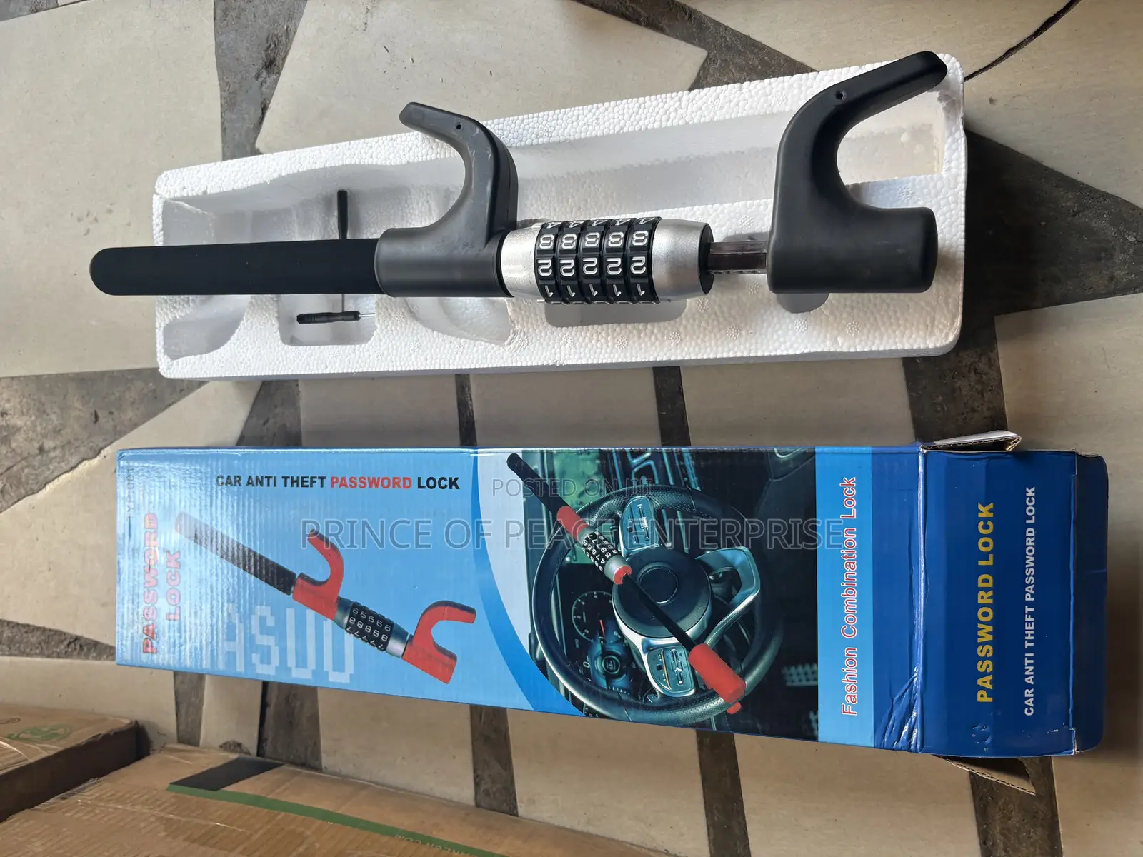 Password Anti Theft Steering Wheel Lock
