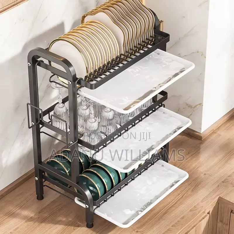 Multi -Tier Kitchen Bowl and Plates Drain Rack