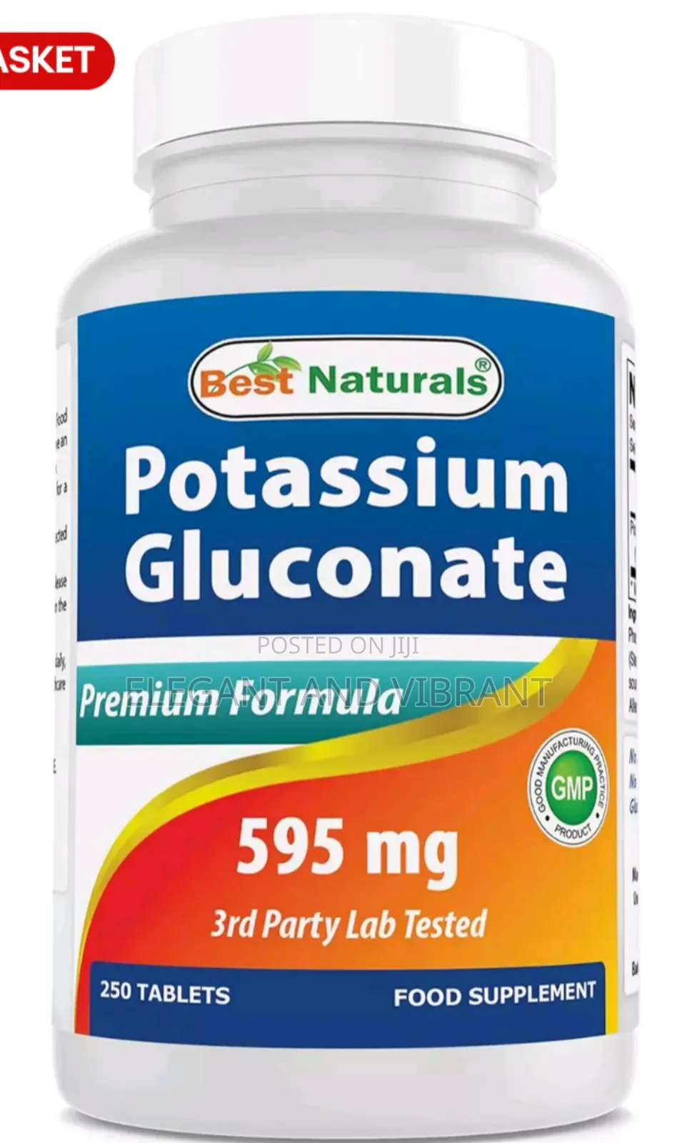 Potassium Gluconate 595 Mg 250 Tablets