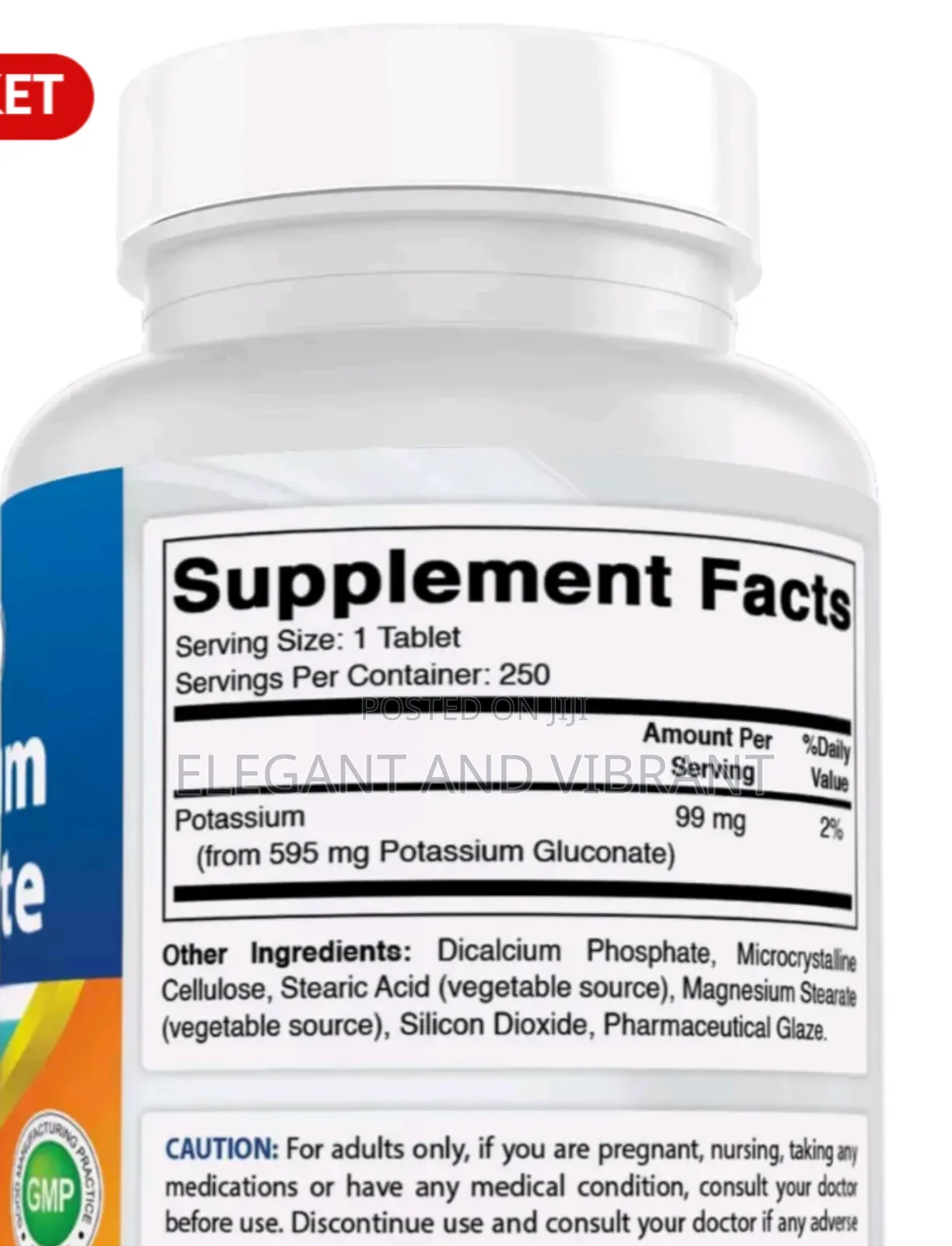 Potassium Gluconate 595 Mg 250 Tablets