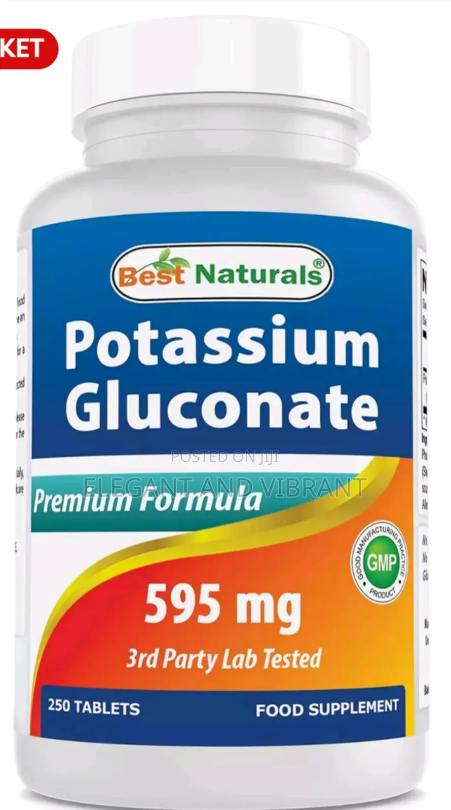 Potassium Gluconate 595 Mg 250 Tablets