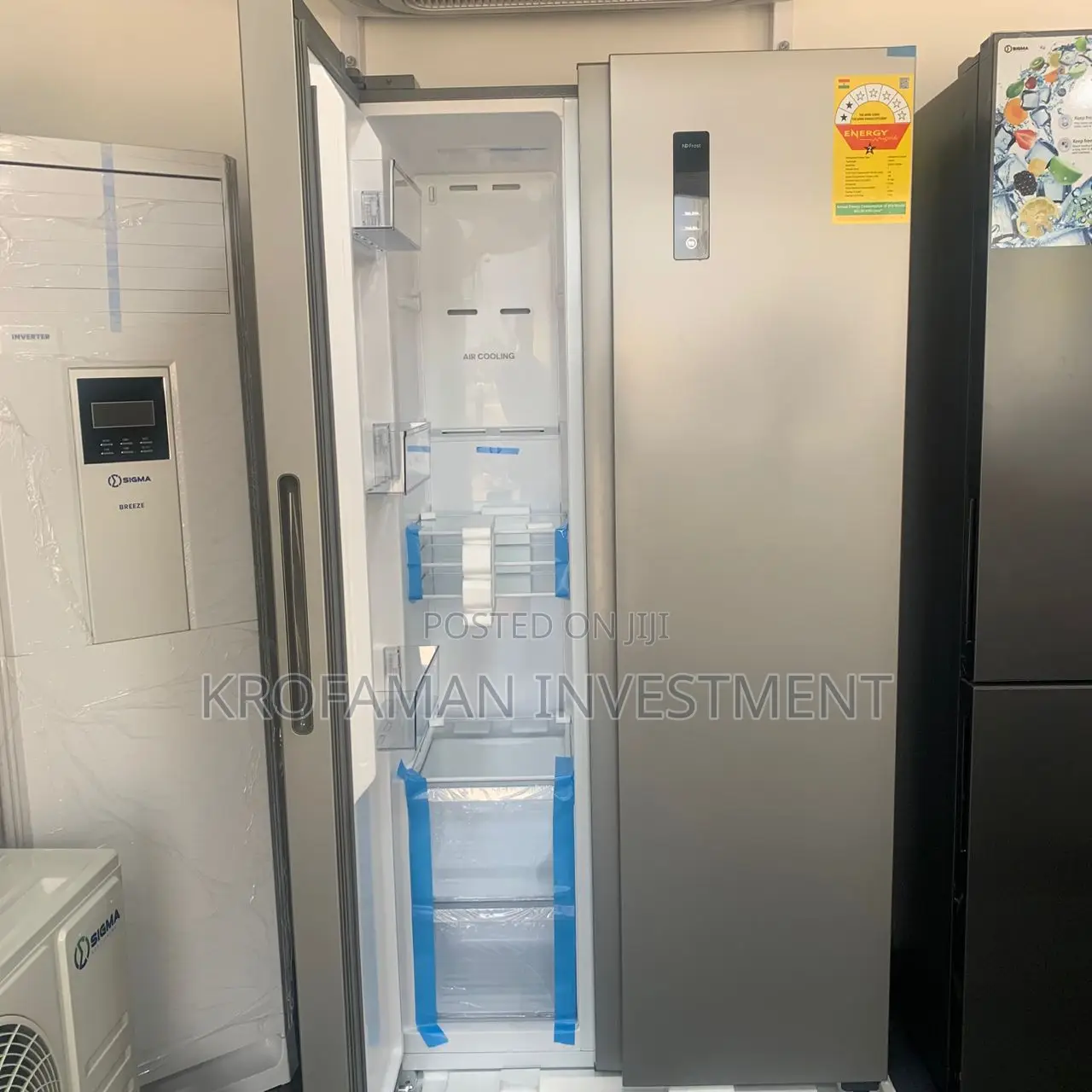 Sigma Side by Side Refrigerator 528litres SSBSF-A550w