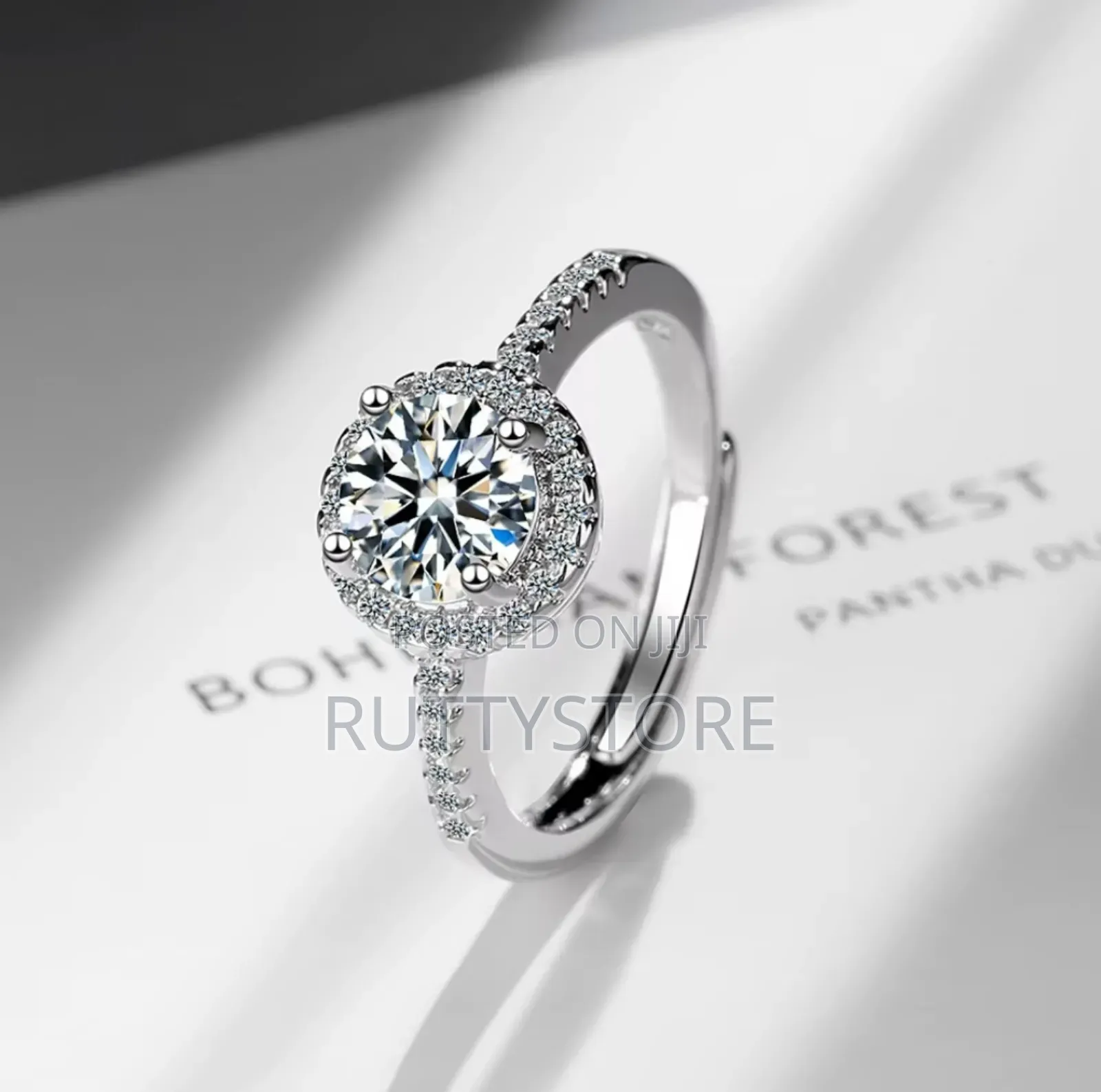 Original 925 Sterling Vintage Adjustable Engagement Ring