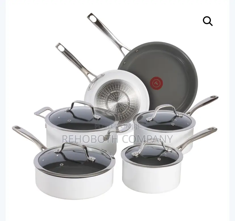 Tefal Excellence Ceramic Non-Stick Cookware Set, 10-Piece