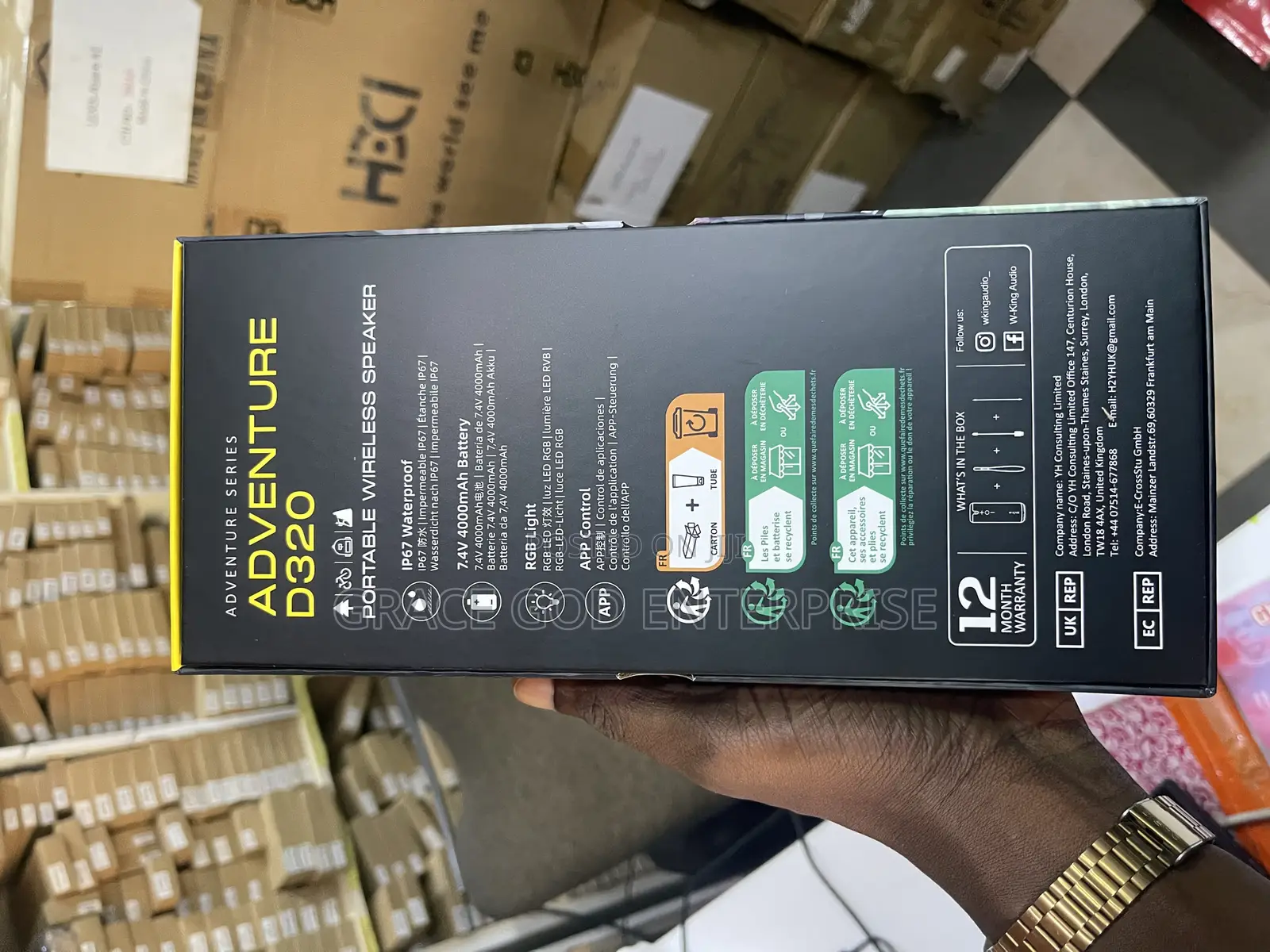 Original W-king Adventure D320 40w Bluetooth Speaker