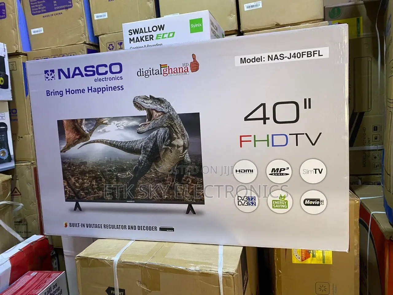 Nasco Nas-J40fbfl 40” Led FHD Digital Satellite Tv
