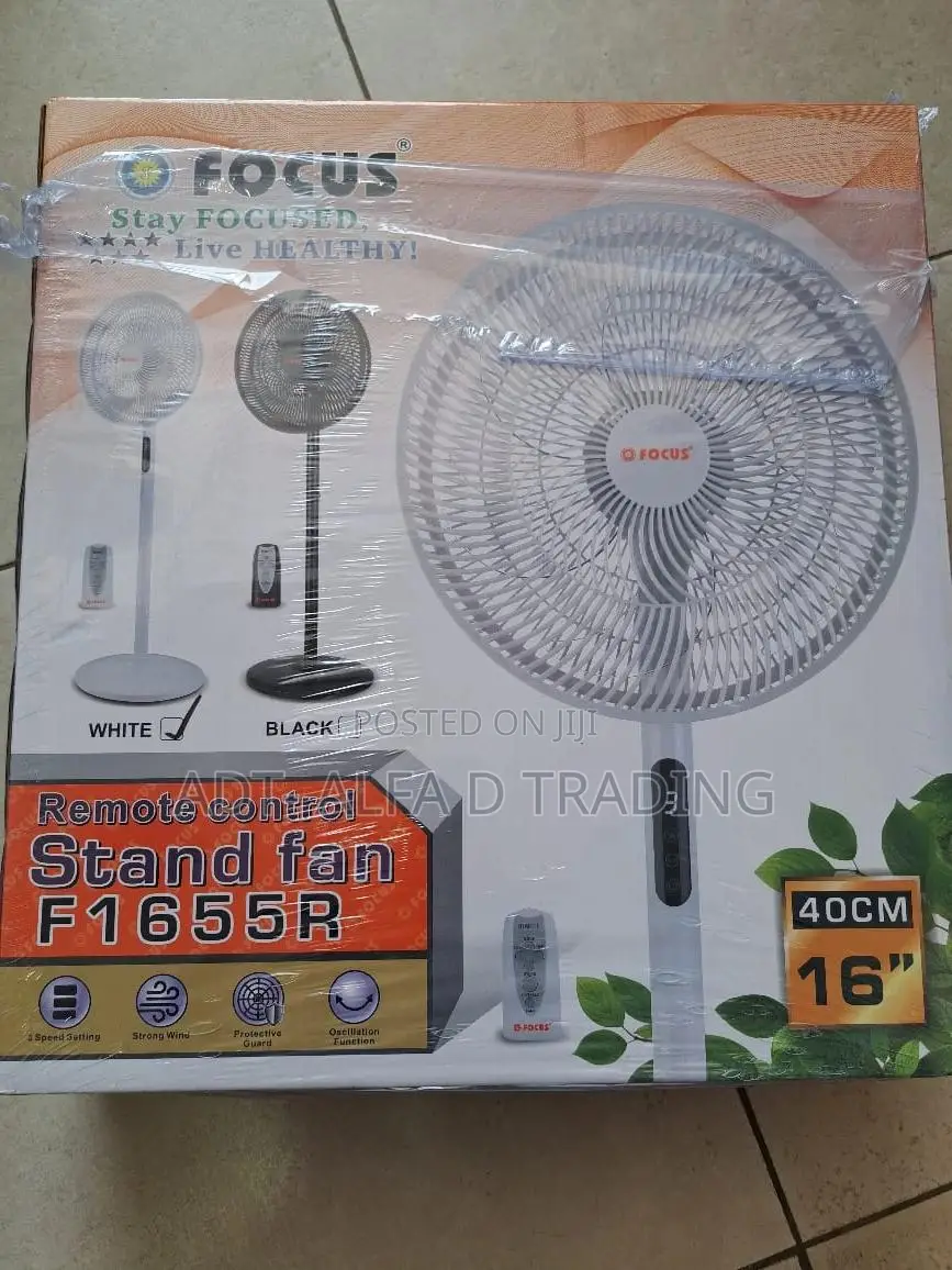 Focus Stylish Standing Fan + Remote