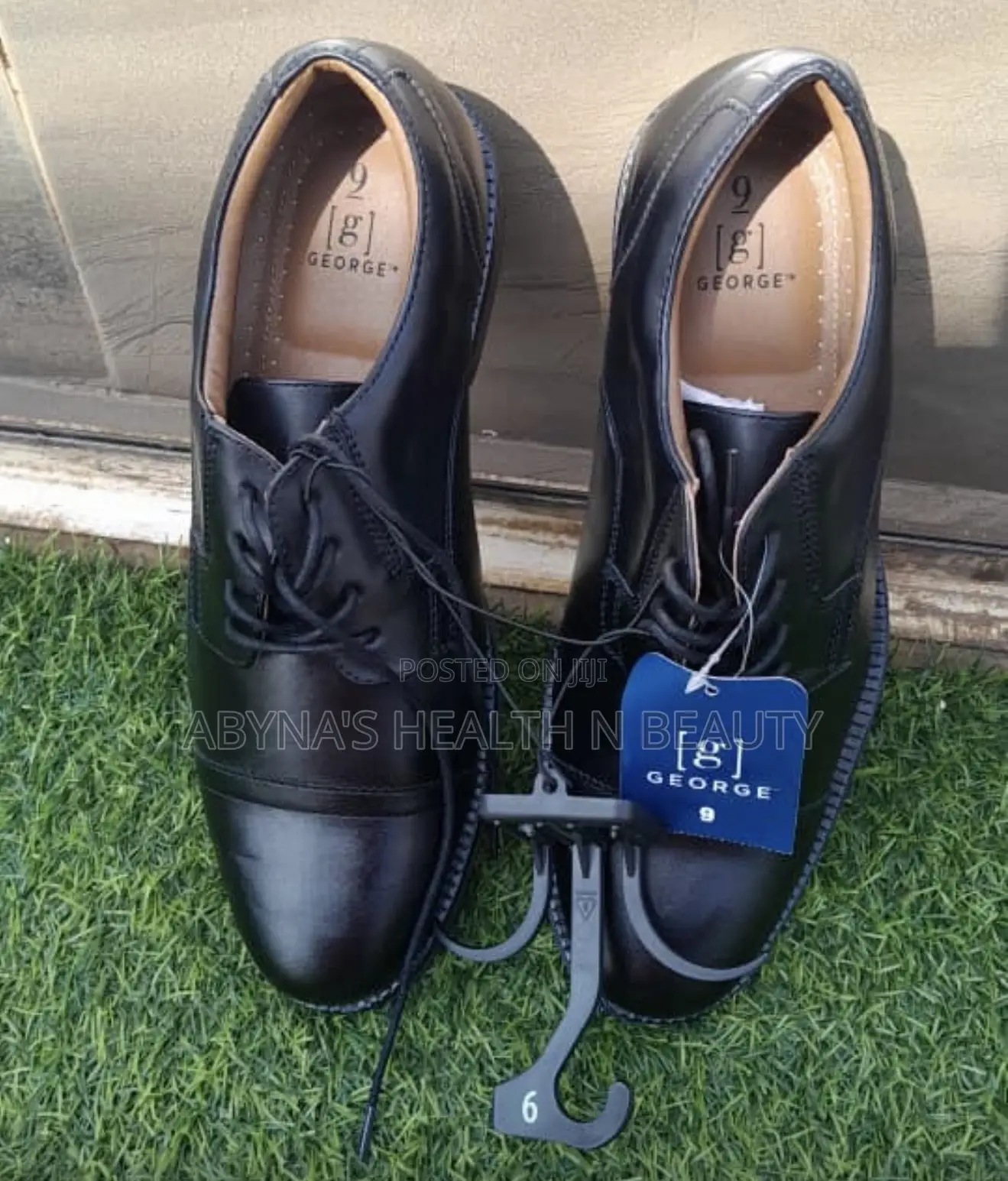 George Leather Black Shoe