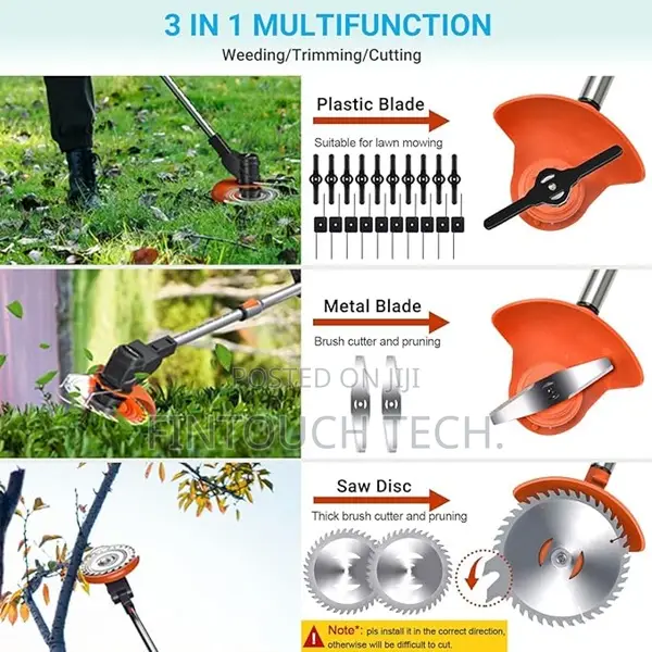 Rechargeable Lightweight Cordless Grass Trimmer and Weed Wacker/Cutter