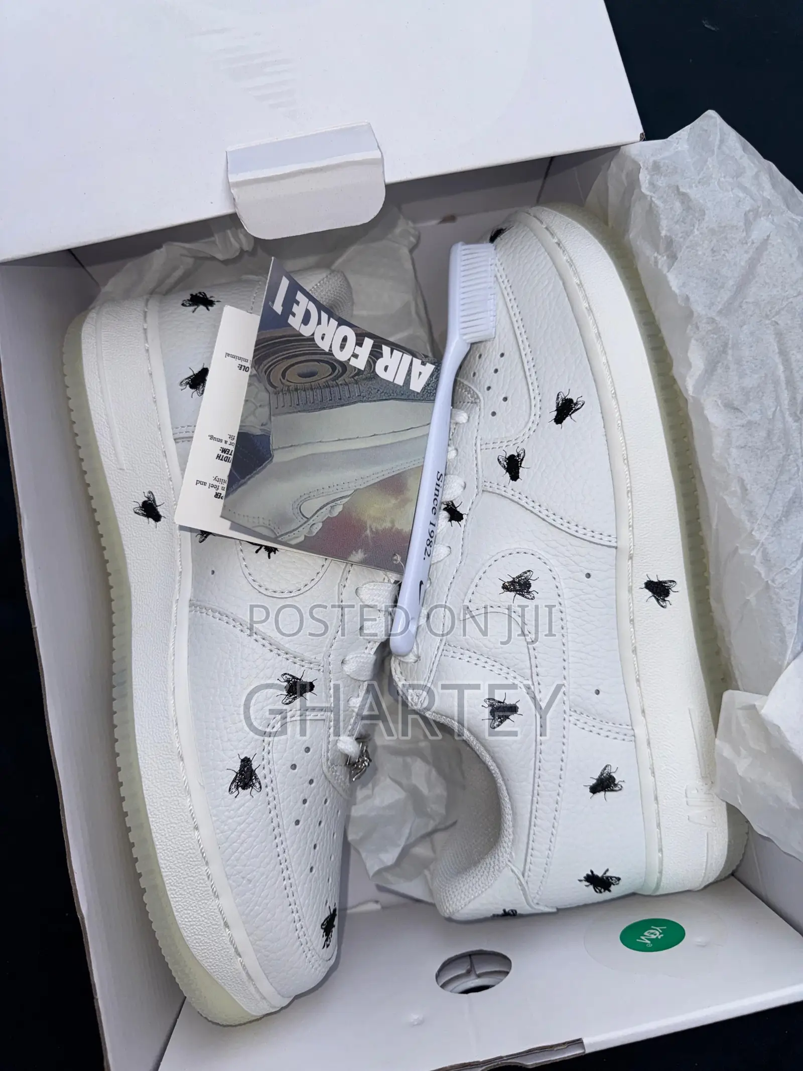 Nike Air Force 1 ’07 “Fly Print” – Clean White With Black Fly Pattern