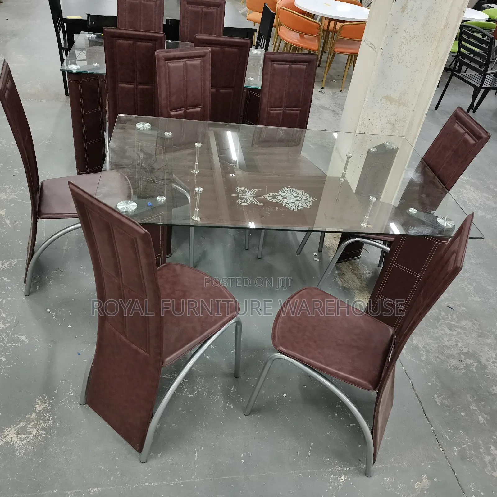 Transparent and Red Wine Buffet Table