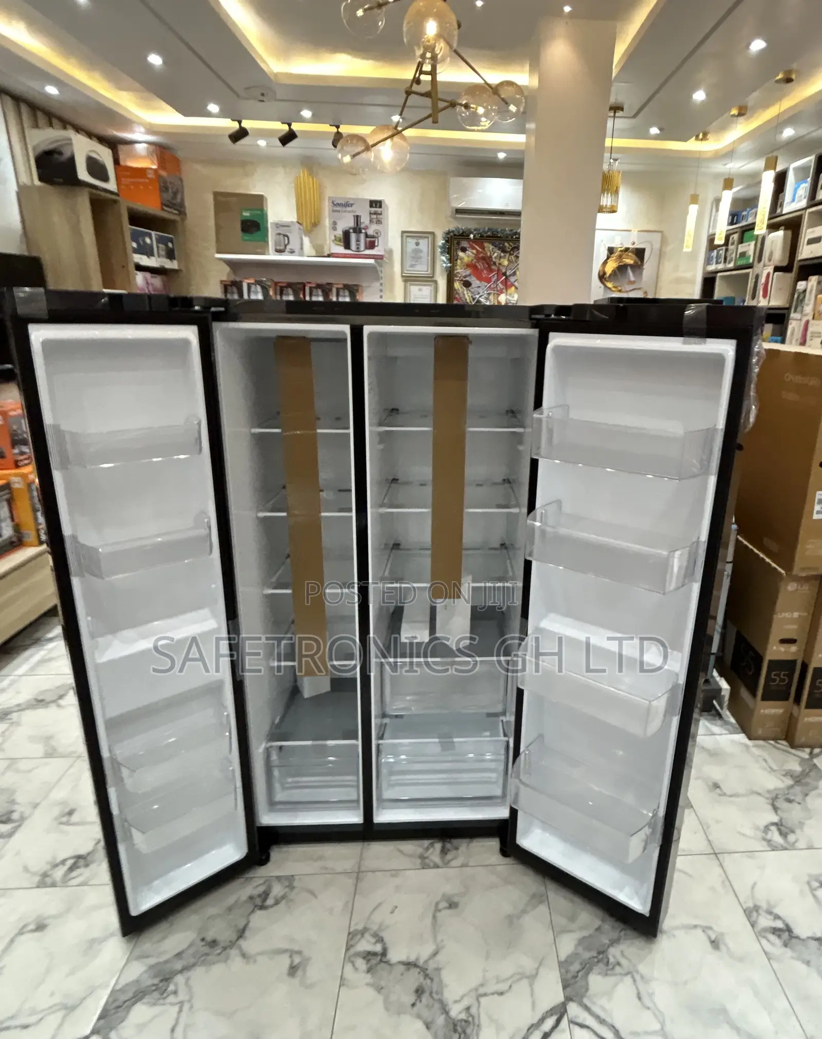 Shop Fast Smart 674 Liters (Gc-257kqjw) Side by Side Lg Grey Fridge