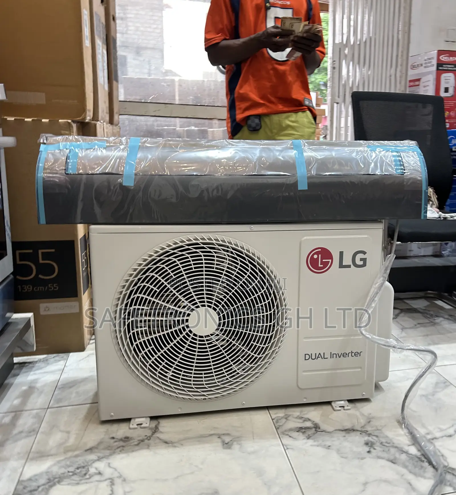 Choose Black Lg 2.0 Hp (S4-Q18klrte) Split Type Dual Smart Inverter Ac