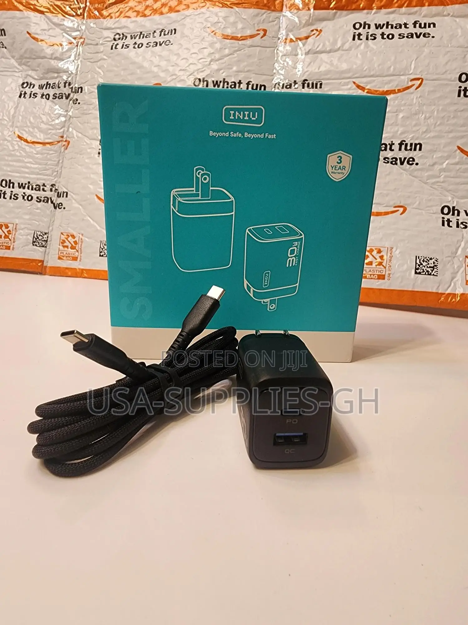Iniu 30w Usb C Super Fast Charger Block From Usa